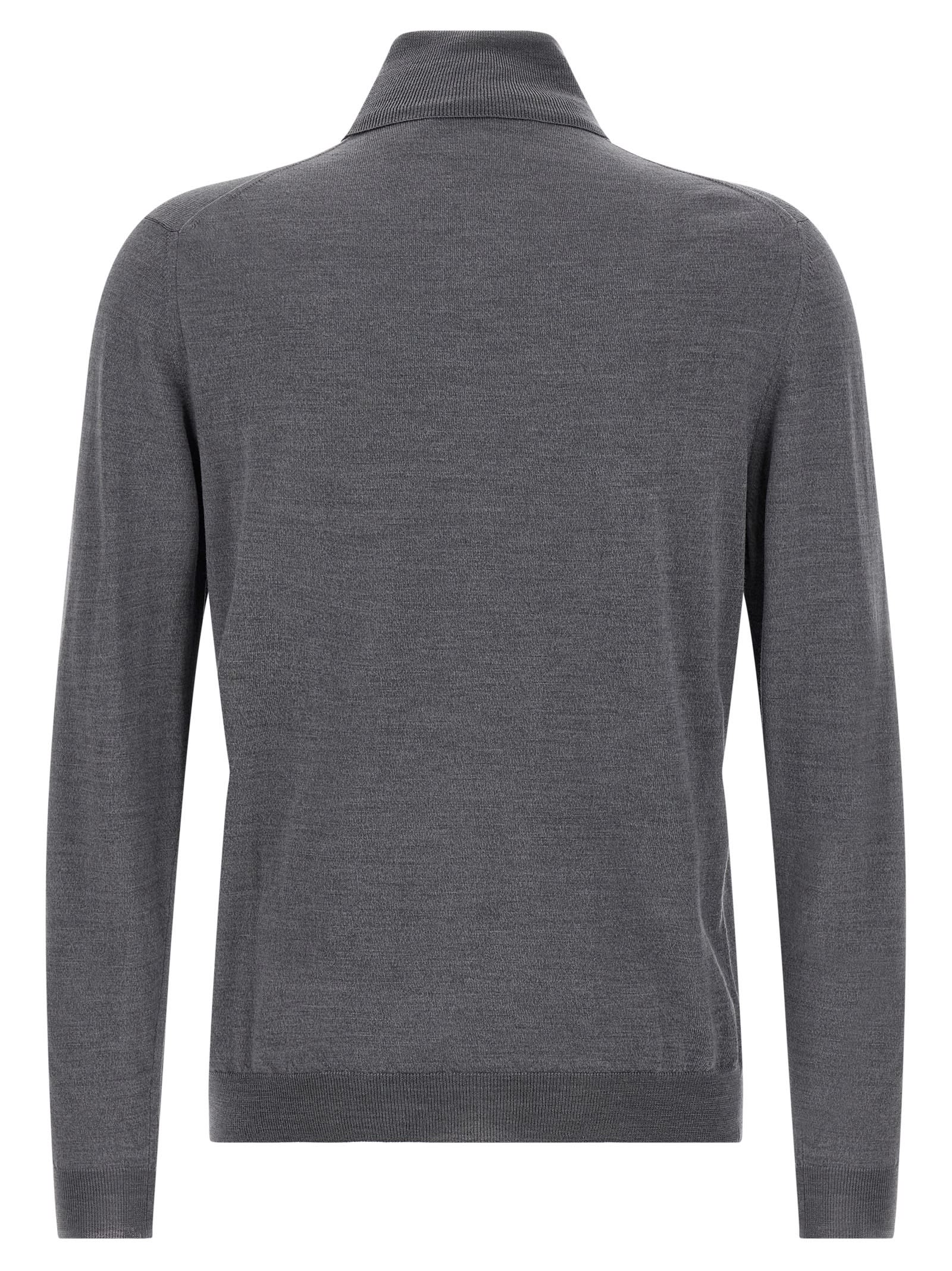 Zanone Lightweight Grey Flexwool Sweater In Gray