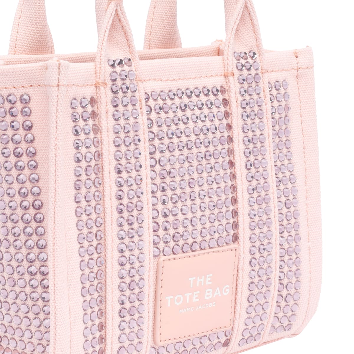 Shop Marc Jacobs The Crystal Canvas Crossbody Tote Bag In Pink