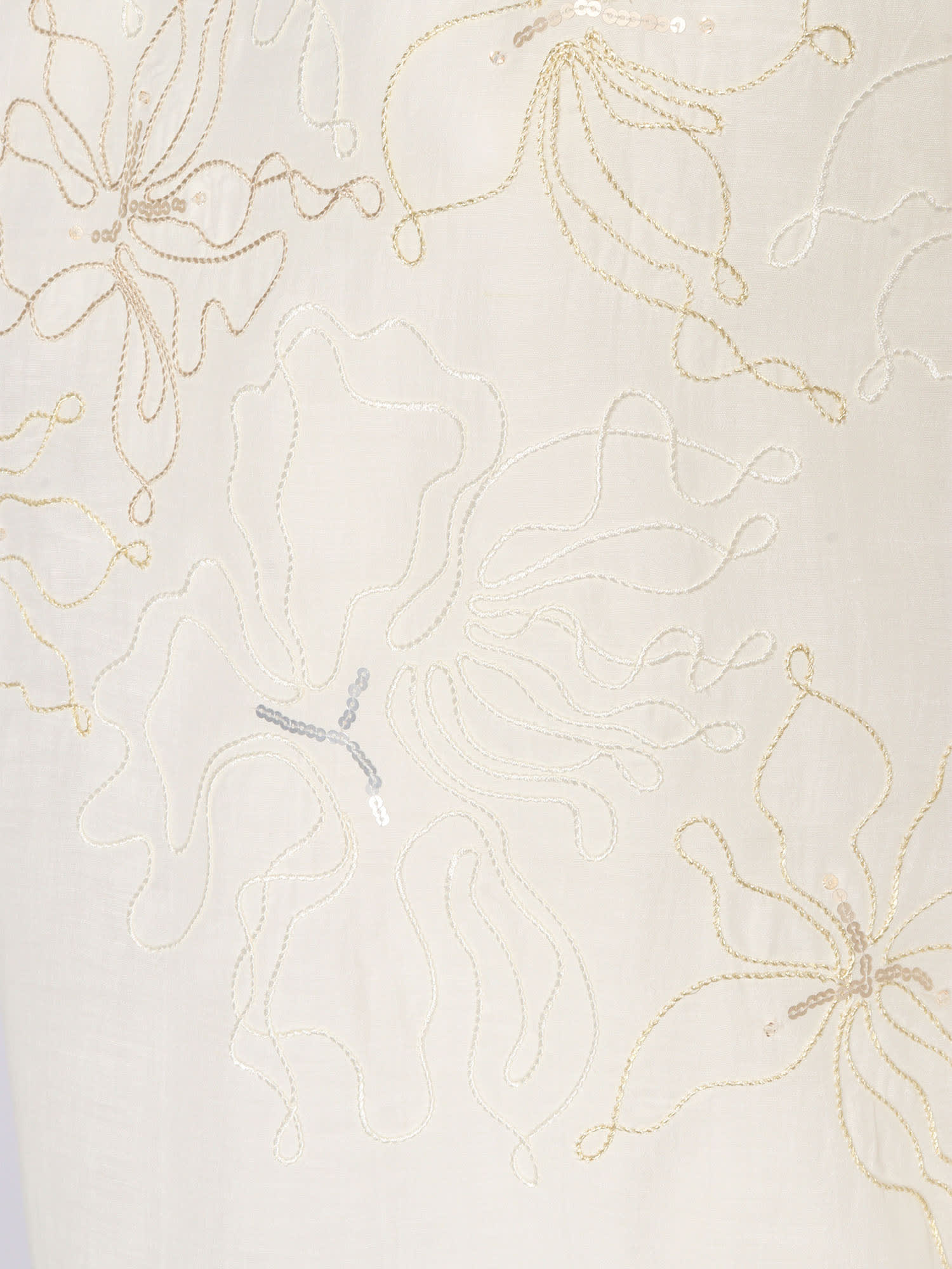 Antonelli Embroidered Pattern Blouse In Neutral