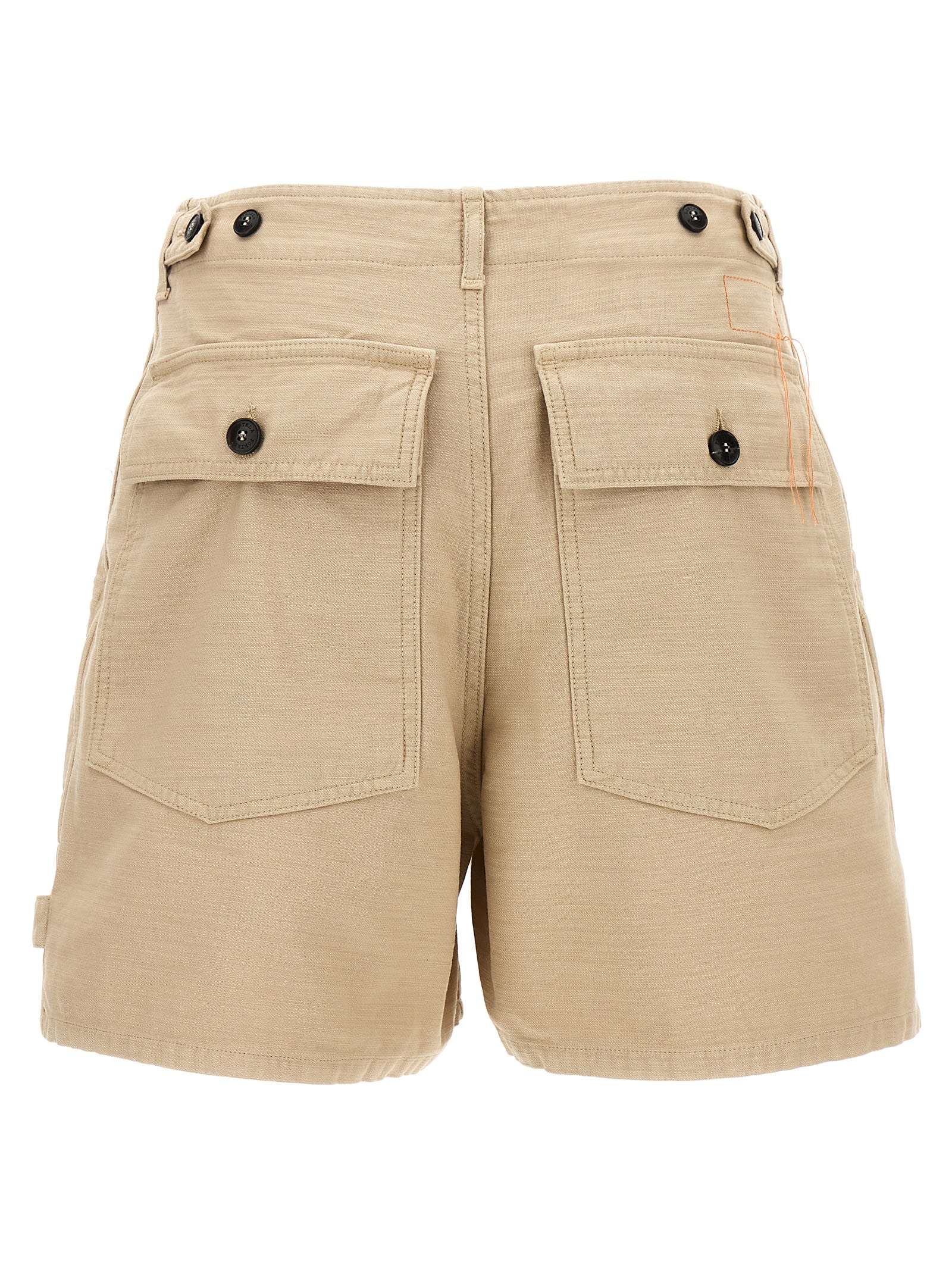 Shop Fortela Jim Bermuda Shorts In Beige