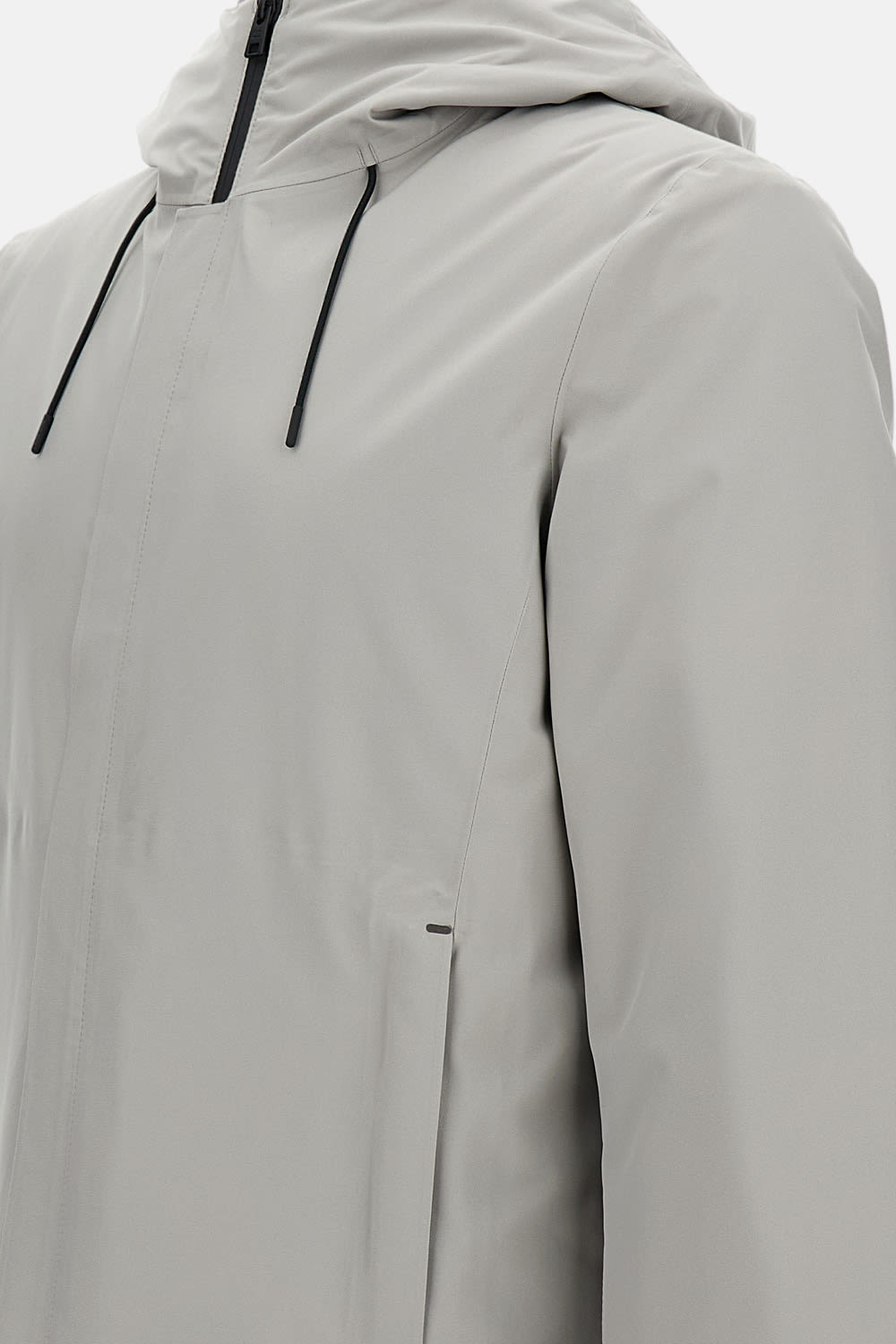 Woolrich Crestmont Hooded Zip-front Jacket In Gray