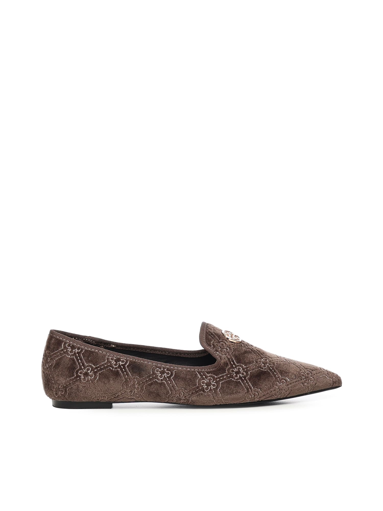 V73 Iris Winter Loafers With Logo In Brown