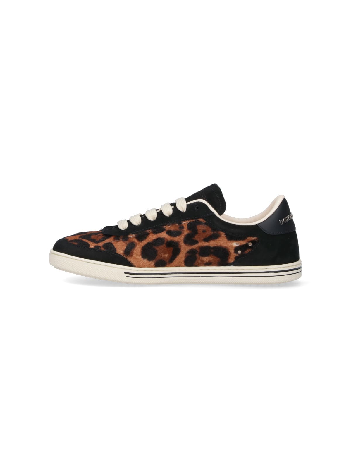 Dolce & Gabbana Women Printed Calf Hair Saint Tropez Light Sneakers In Brown