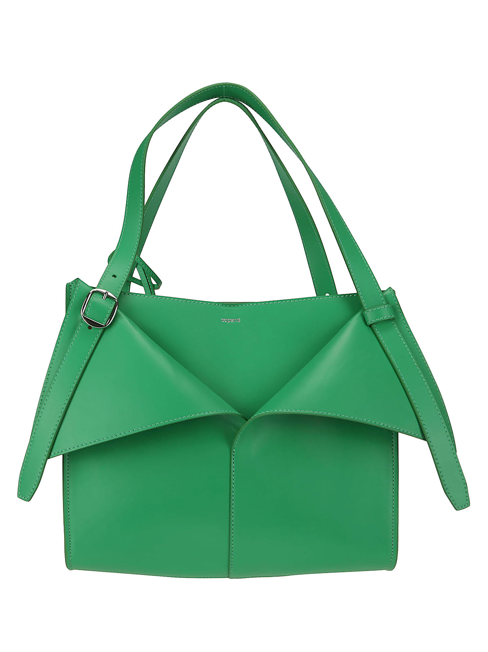 Shop Coperni Medium Belt Cabas Bag In Green