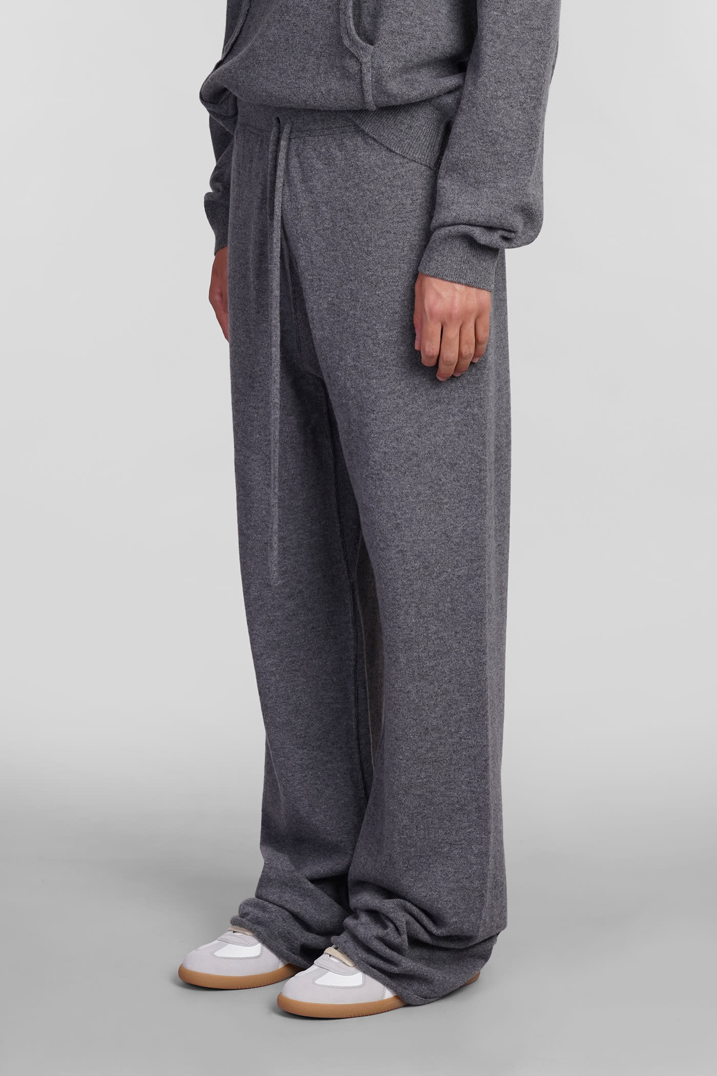 Shop Maison Margiela Pants In Grey Wool