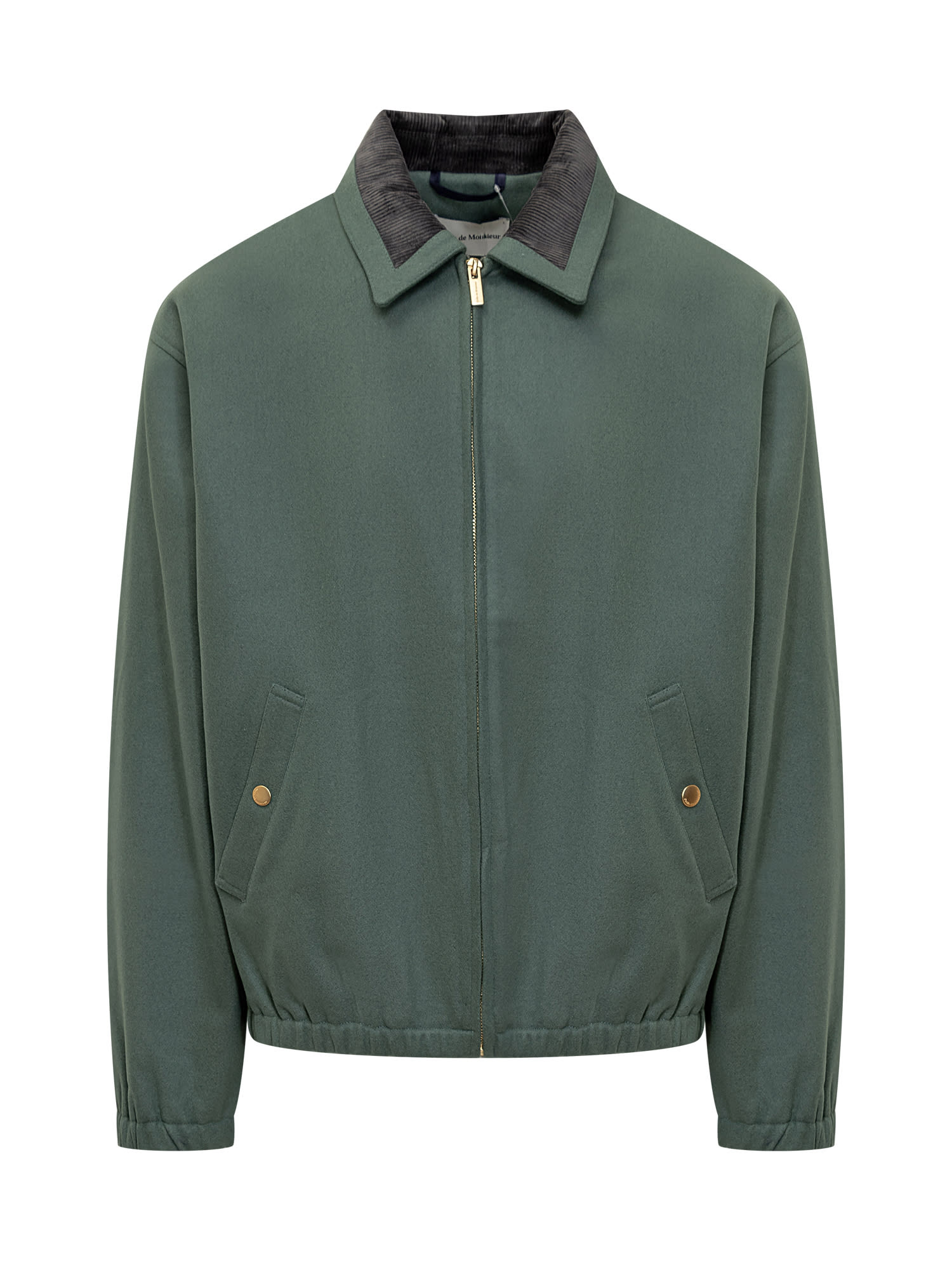 Shop Drôle De Monsieur La Veste Jacket In Water Green