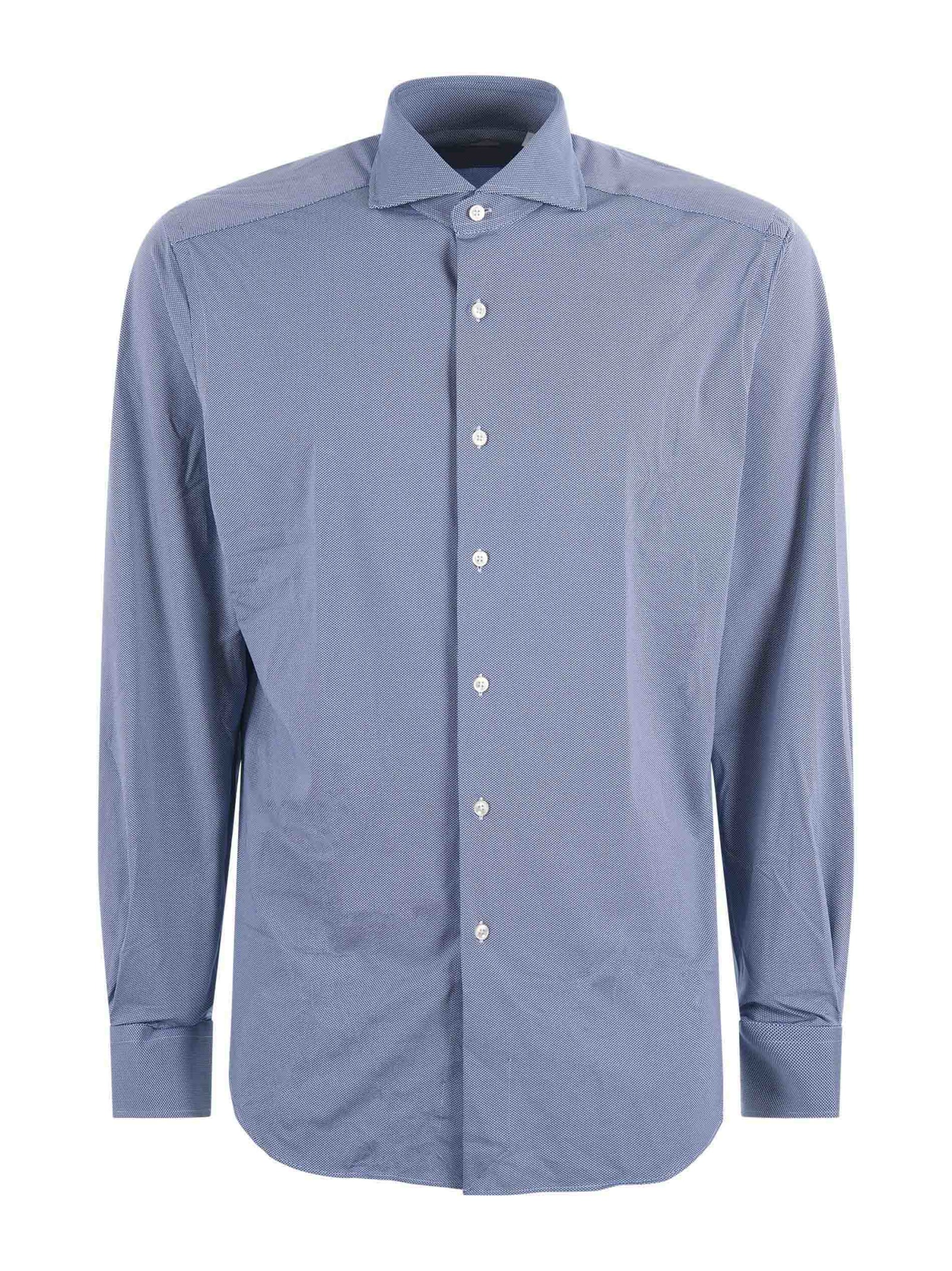 Shop Xacus Shirt In Blu