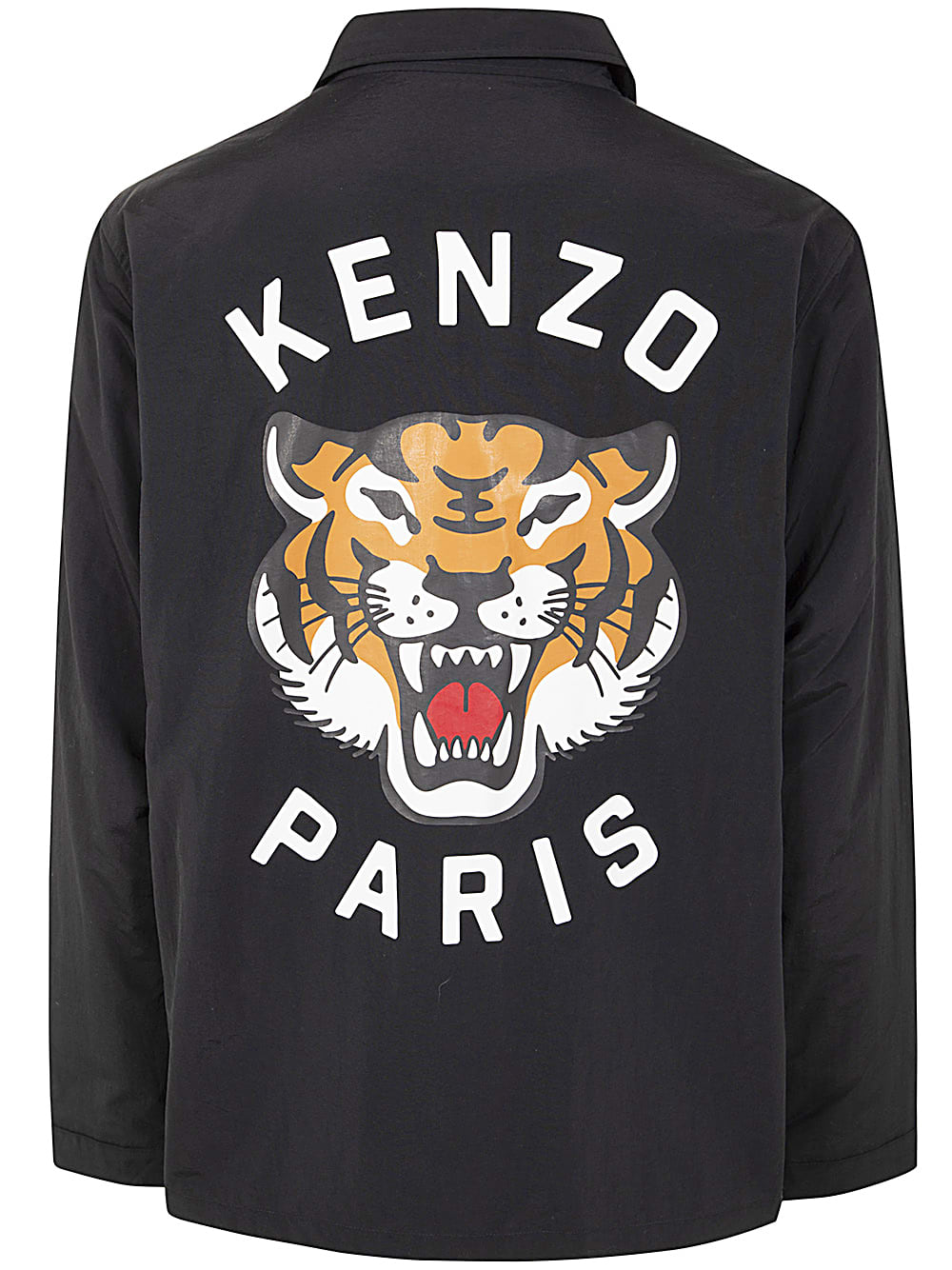 Shop Kenzo Lucky Tiger Padded Coach In Black