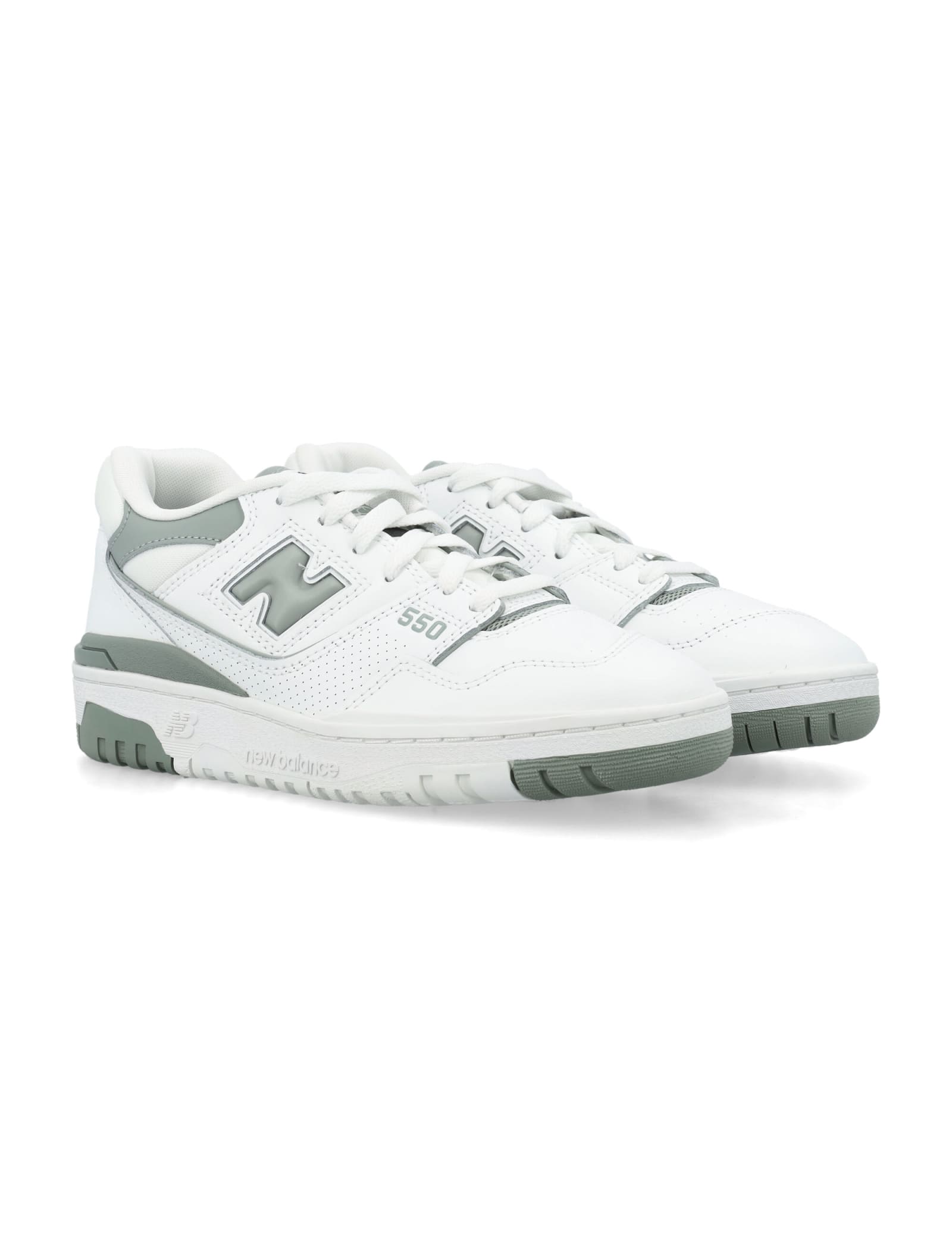 Shop New Balance 550 Womans Sneakers In White Grey