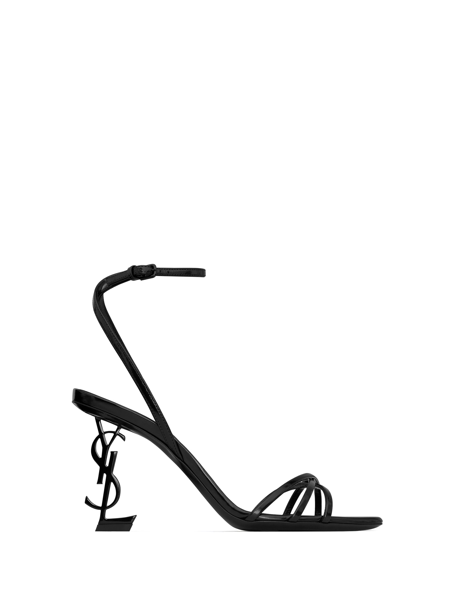 Shop Saint Laurent High-heeled Shoe In Nero