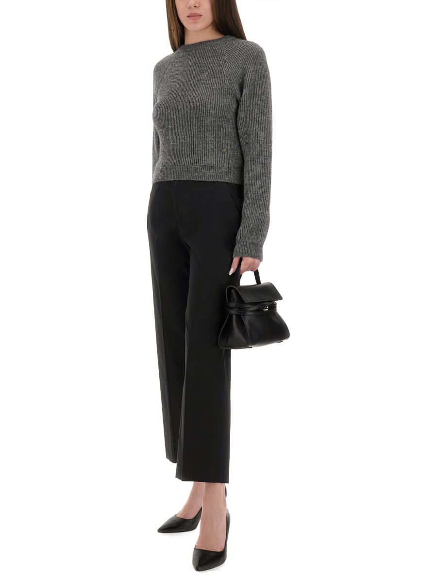 Moschino Cropped Shirt In Gray