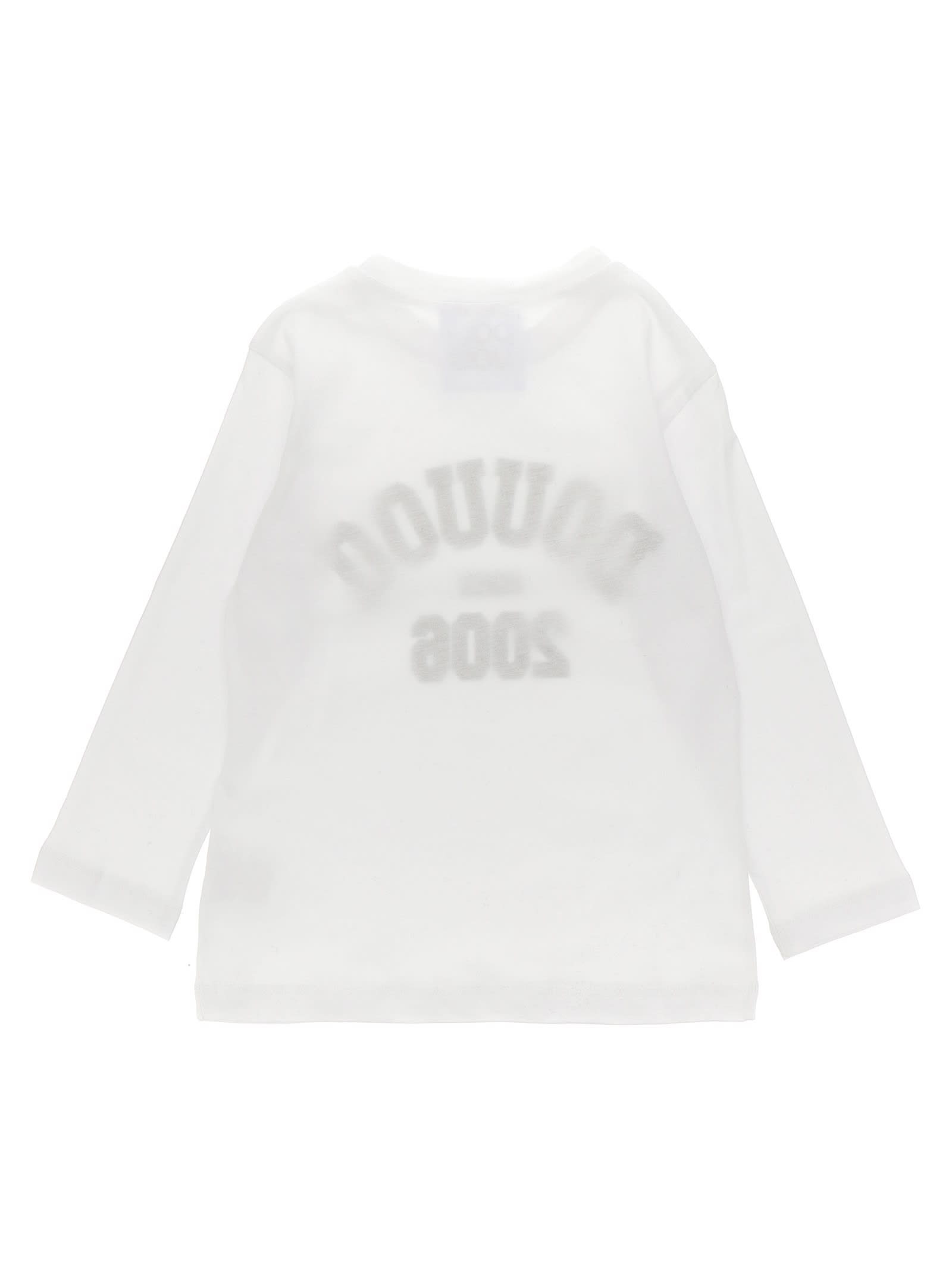 Shop Douuod Logo Print T-shirt In White