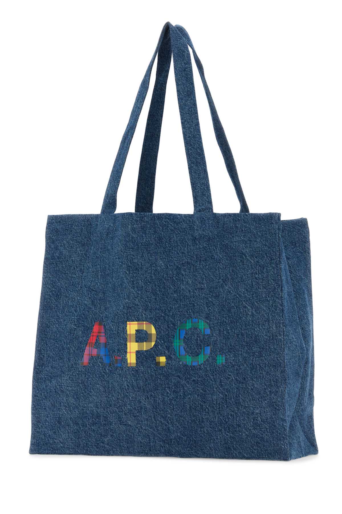 Shop Apc Denim Diane Shopping Bag In Washedindigo