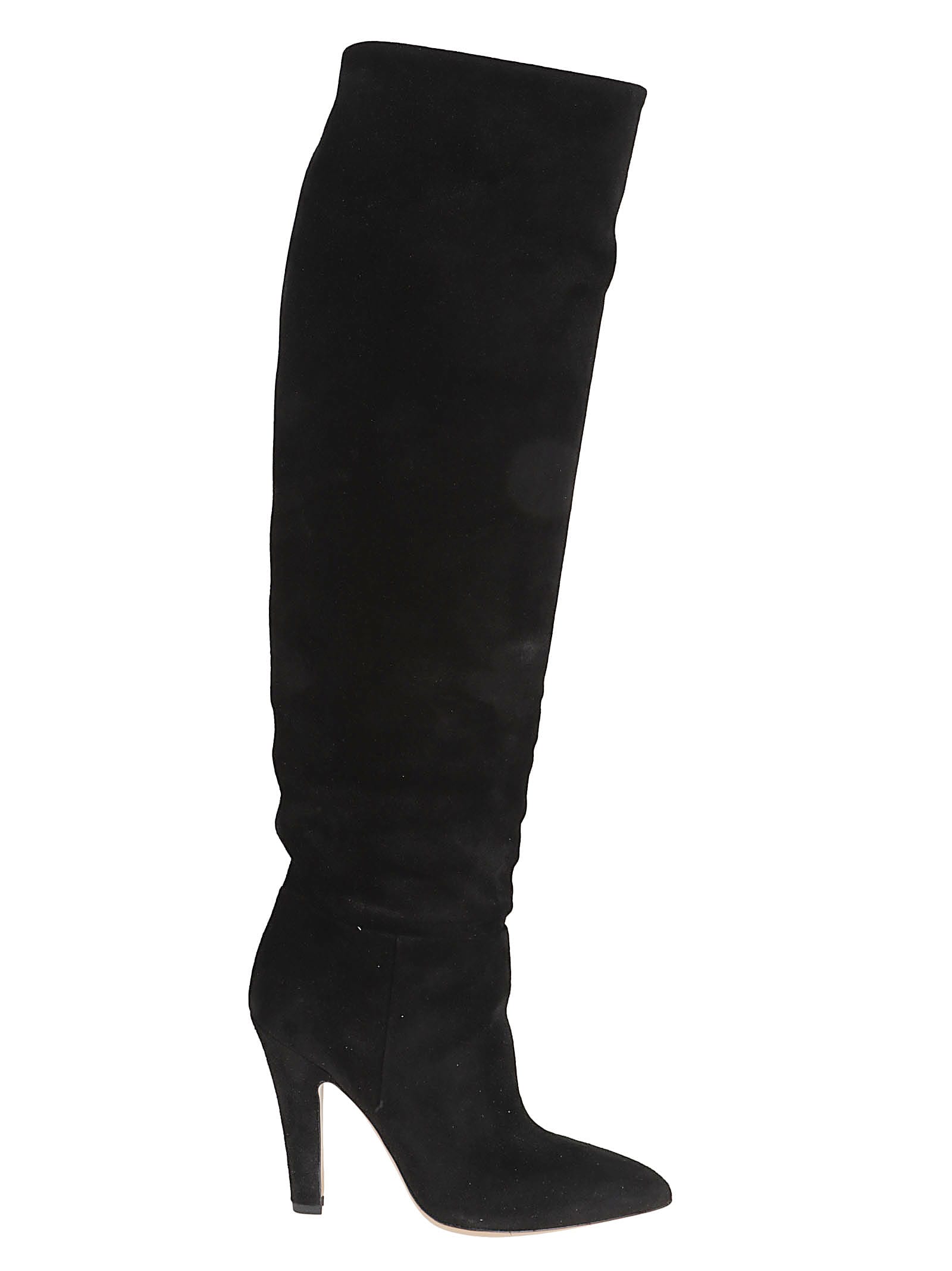 Paris Texas Over-the-knee Suede Pointed Toe Boots In Multi