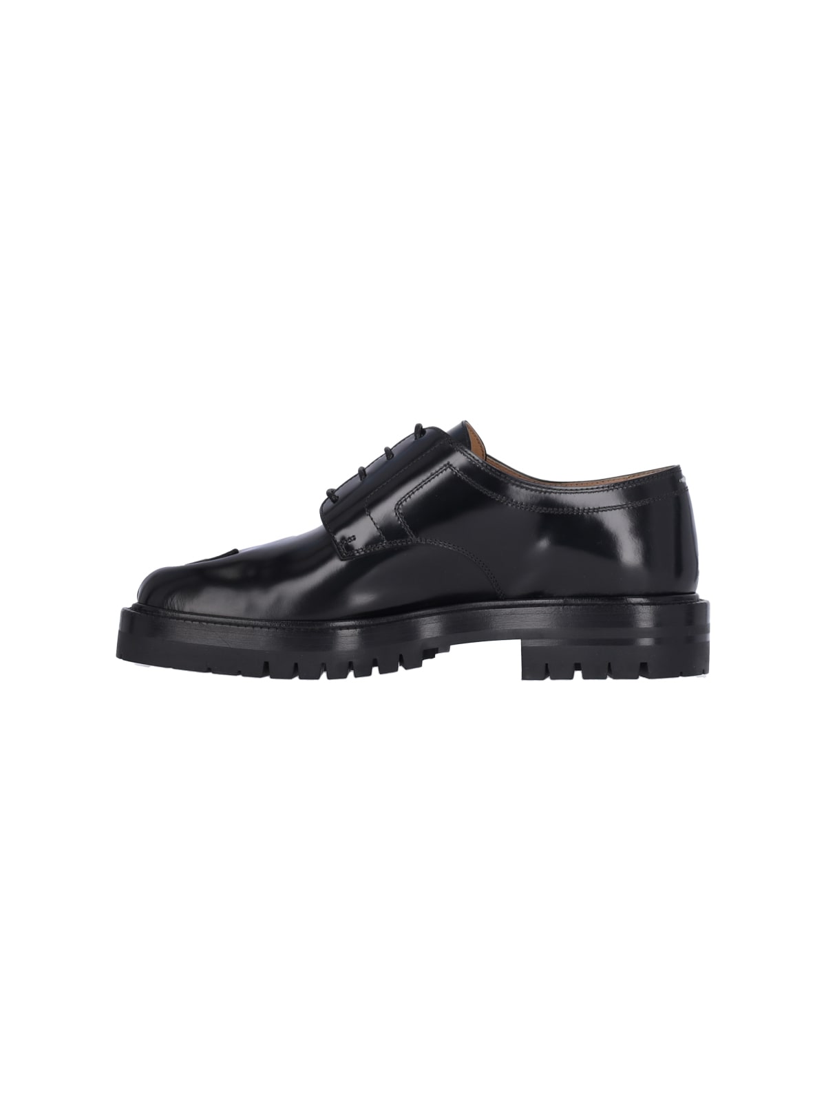 Maison Margiela Brogue Lace Ups In Black