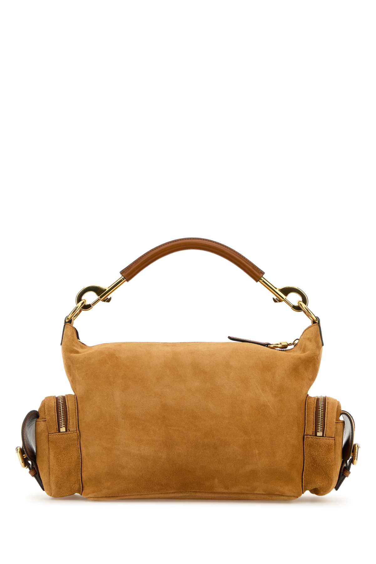 Chloé Chloe Women Camel Suede Medium Camera Bag Handbag In Tan