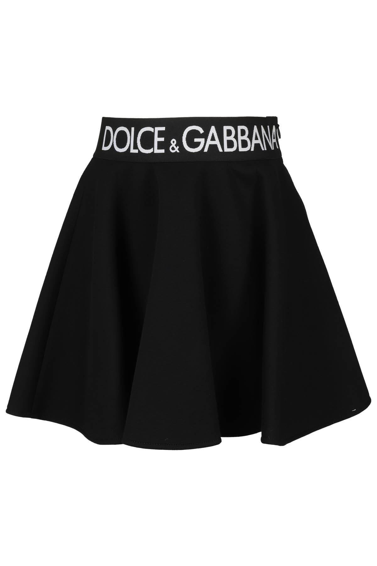 Dolce & Gabbana Kids' Elastic Logo In Nero