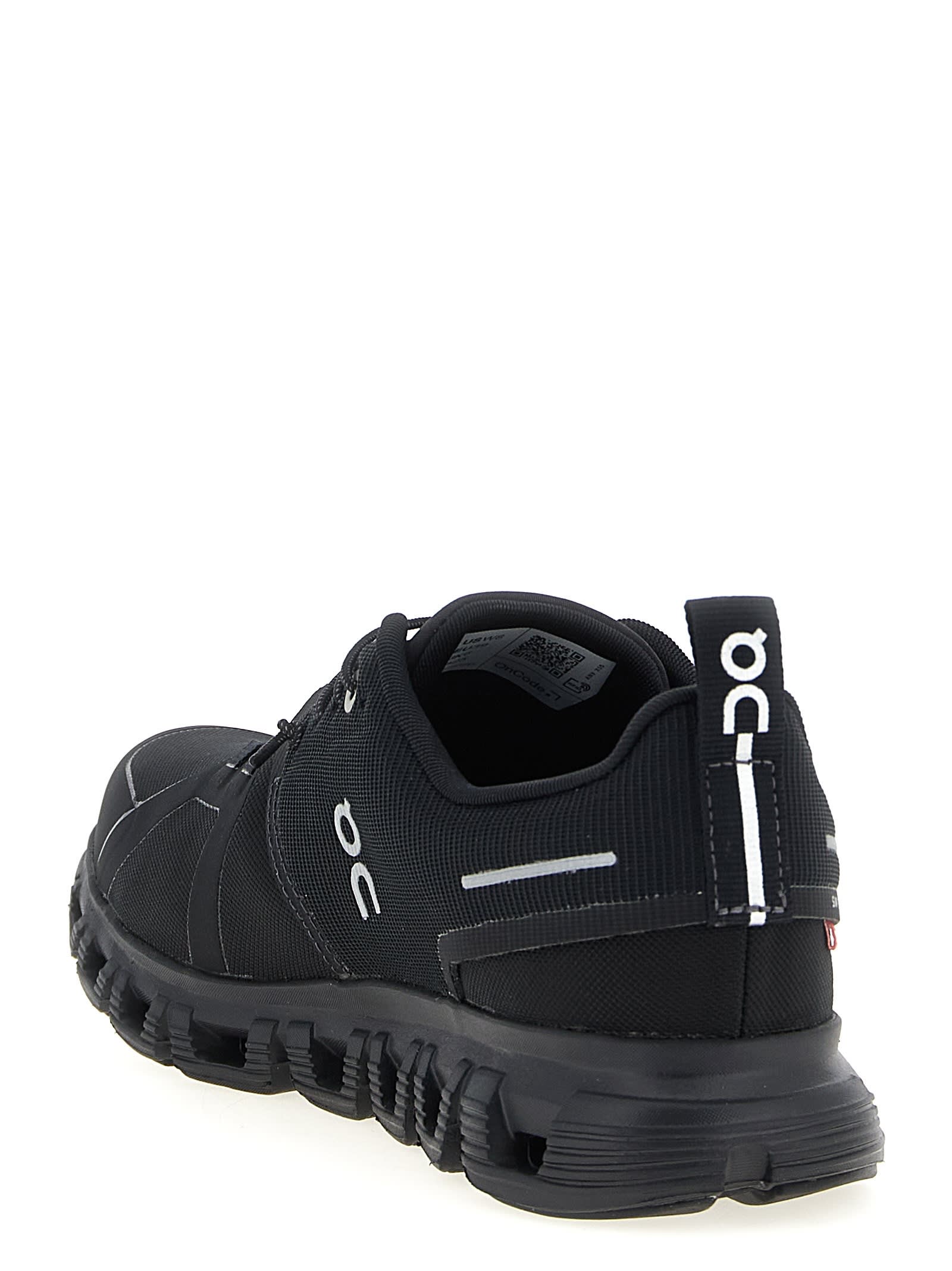 On Cloud 6 Wp Low-top Sneakers In Black