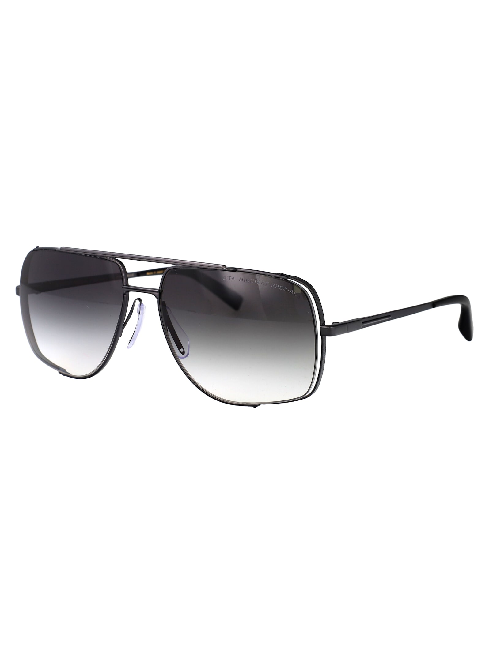 Dita Midnight Special Sunglasses In Black Iron W/ Grey To Clear Gradient