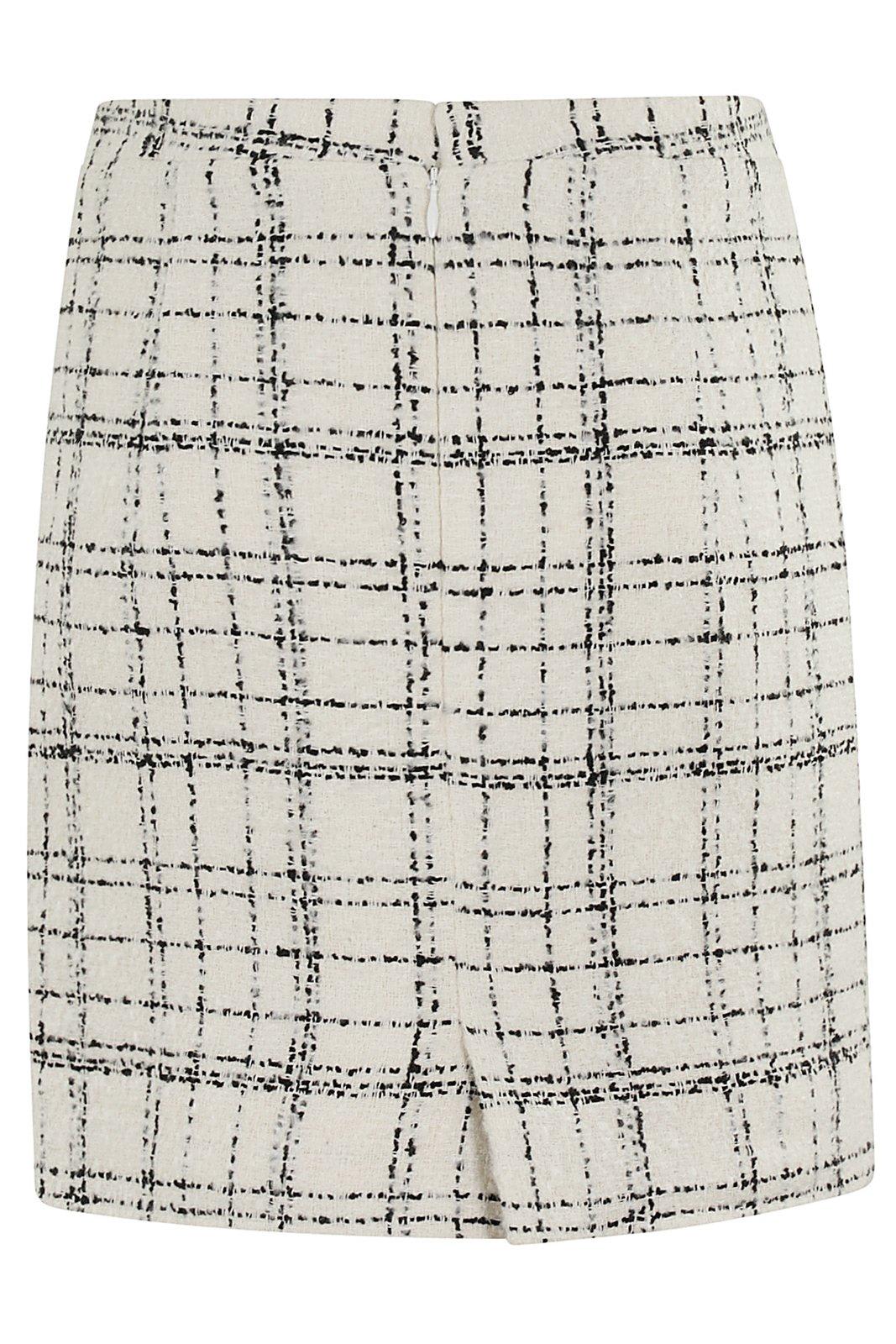 Shop Iro Zuriel Tweed Mini Skirt In Beige