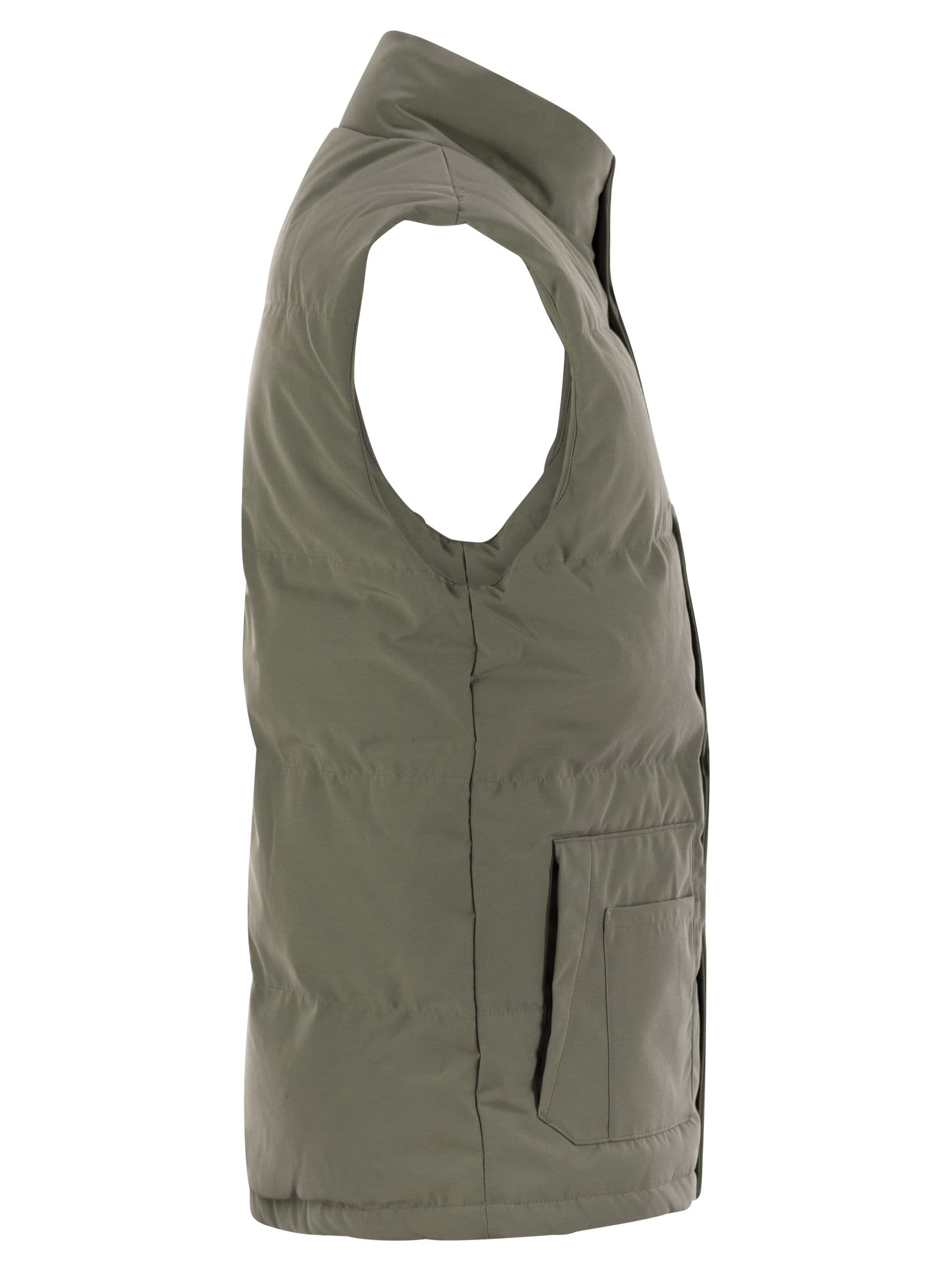 Shop Canada Goose Freestyle - Down Jacket Waistcoat In Sage