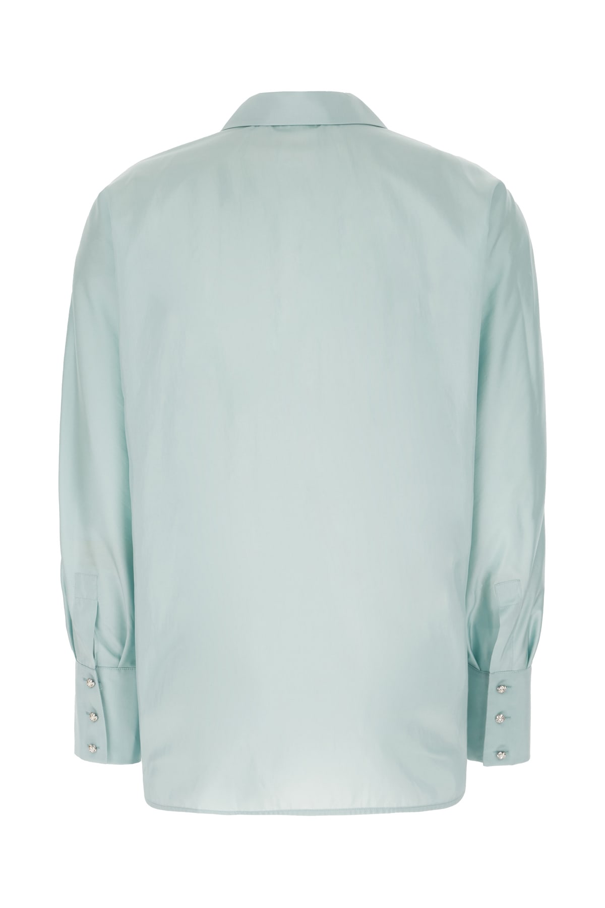 Shop Max Mara Light Blue Polyester Blend Shirt In 004