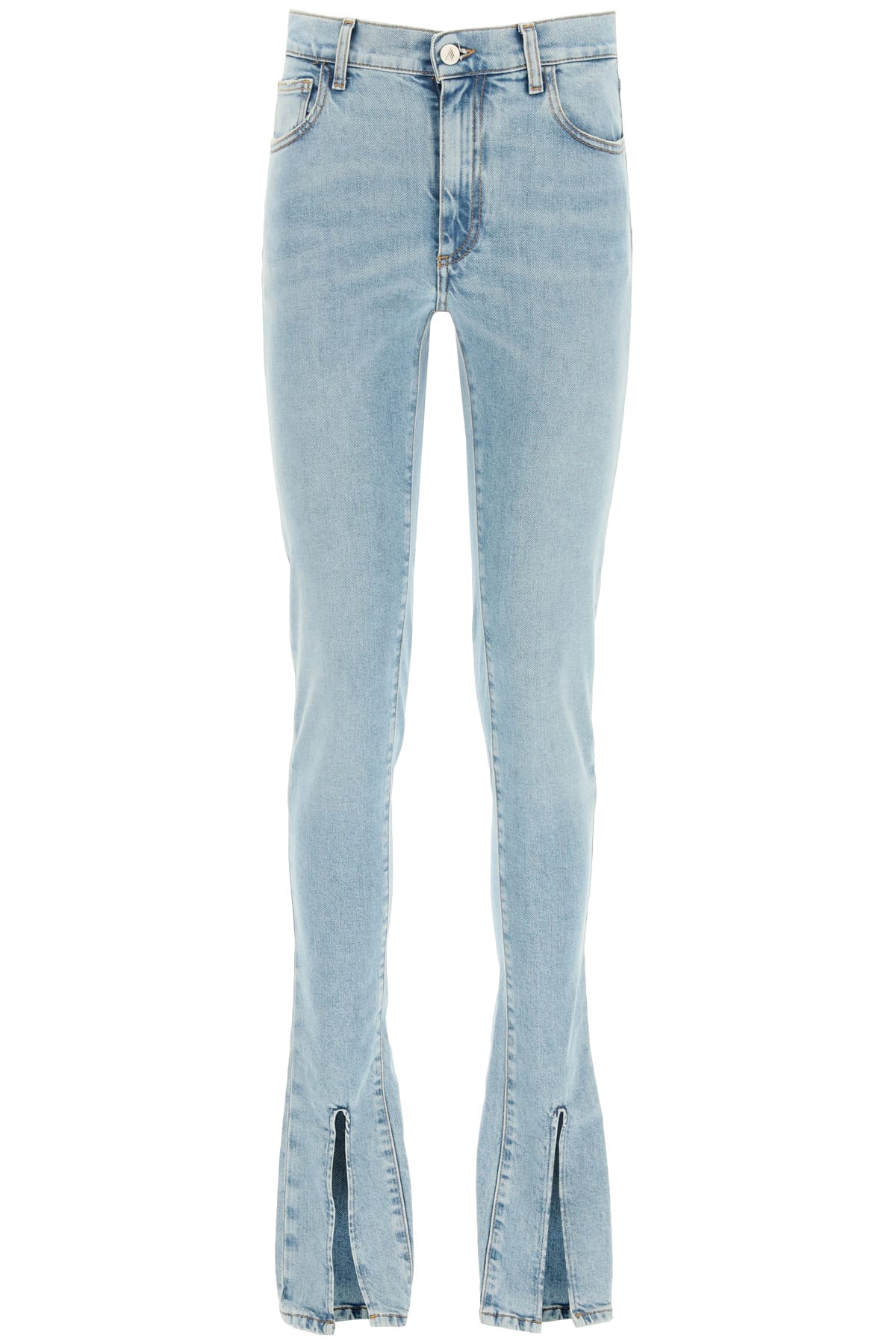 The Attico Skinny Jeans With Slit