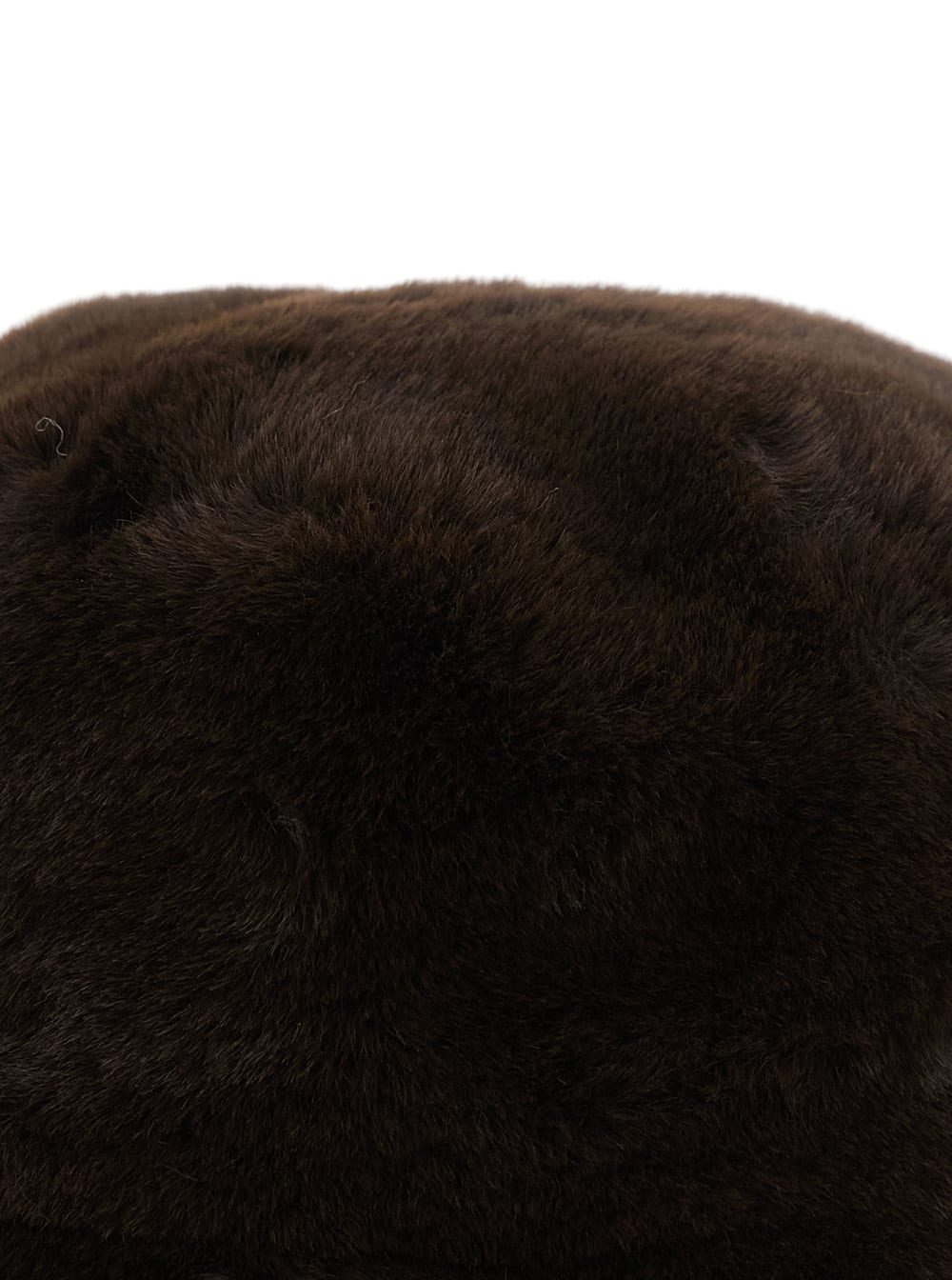 Apparis Amara Brown Bucket Hat In Ecofur Woman In Brown
