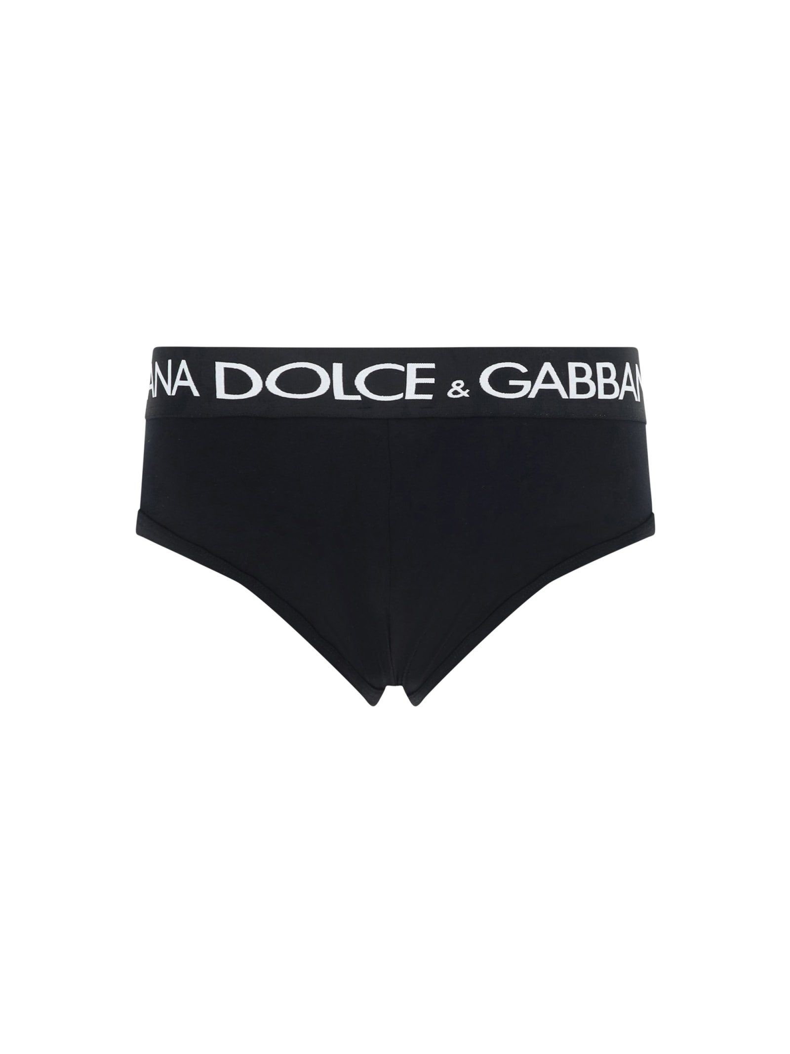 Dolce & Gabbana Briefs With Logo Band In Black