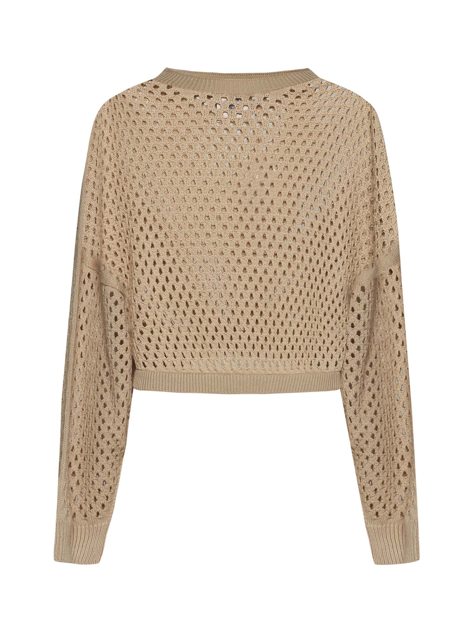 Shop Semicouture Sweater In Camel Light