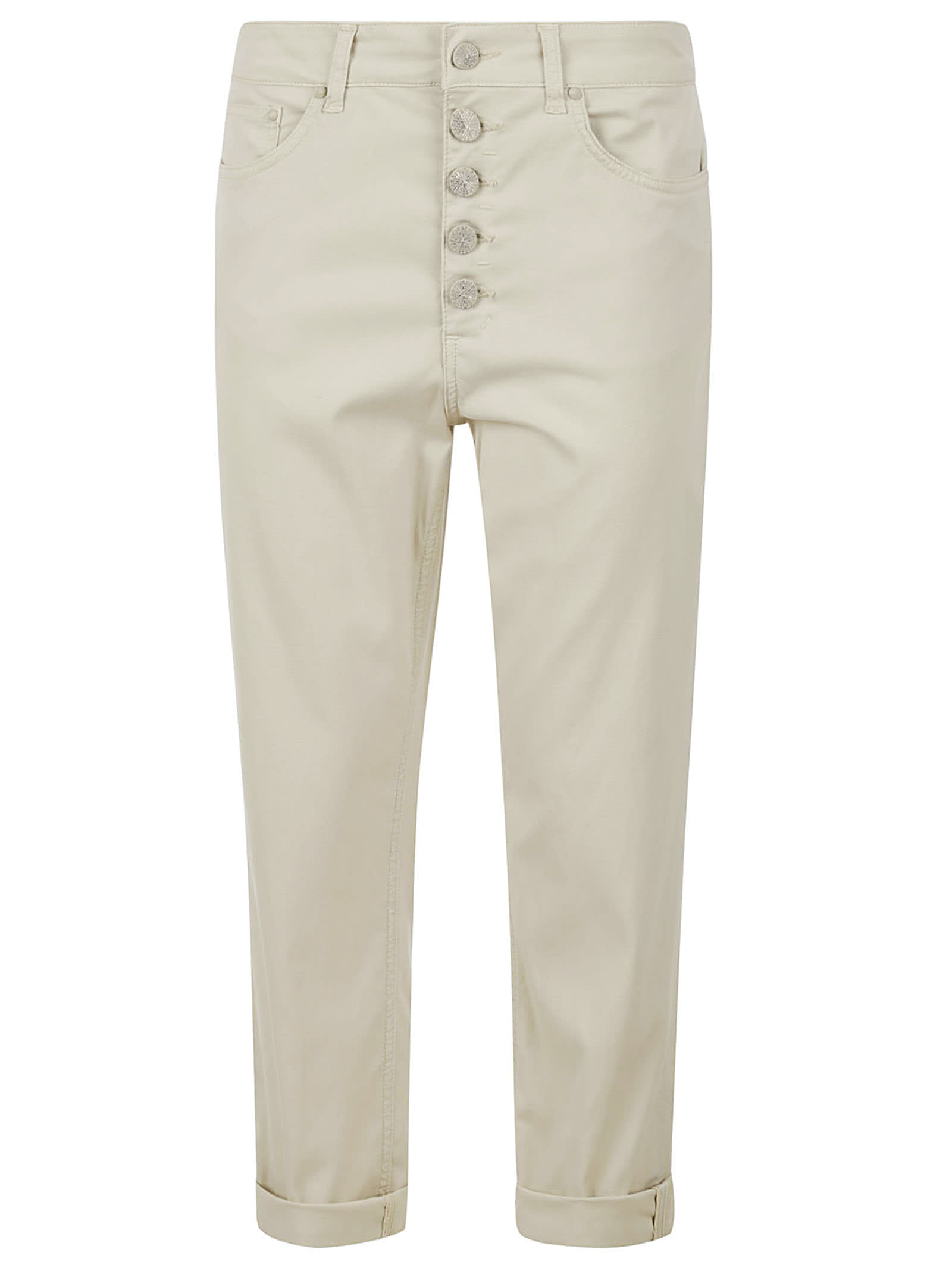 Dondup Koons Trousers In Neutral