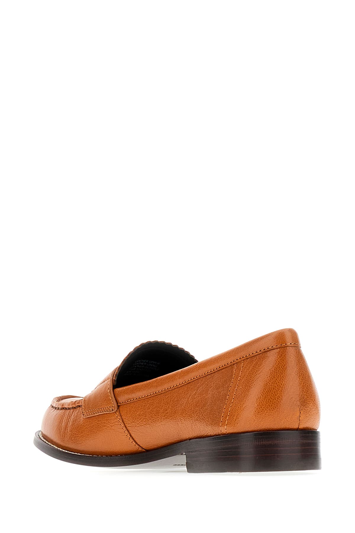 Shop Tory Burch Camel Leather Perry Loafers In 250