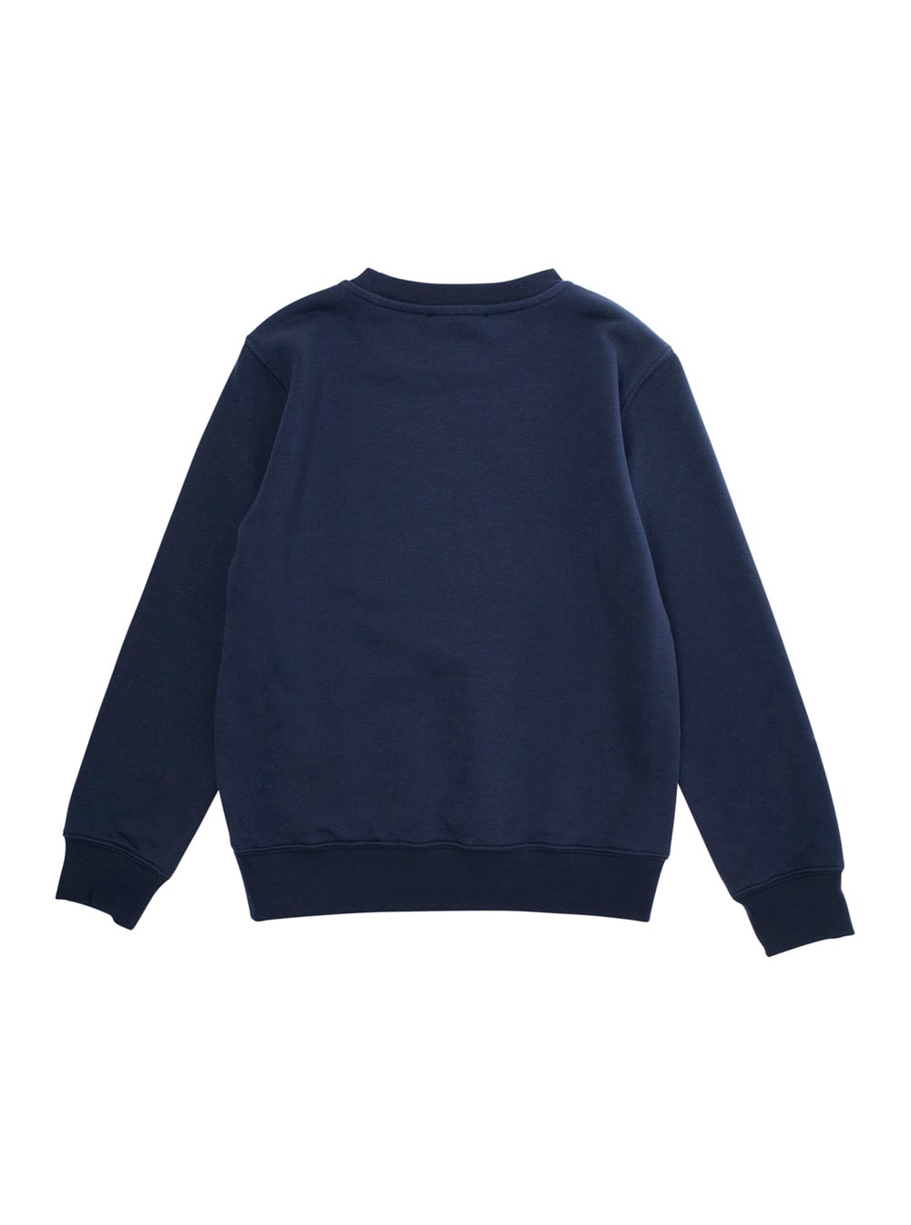 Golden Goose Blue Crewneck Sweatshirt With Maxi Vintage Logo Lettering Print On The Front In Cotton Blend Boy In Blu