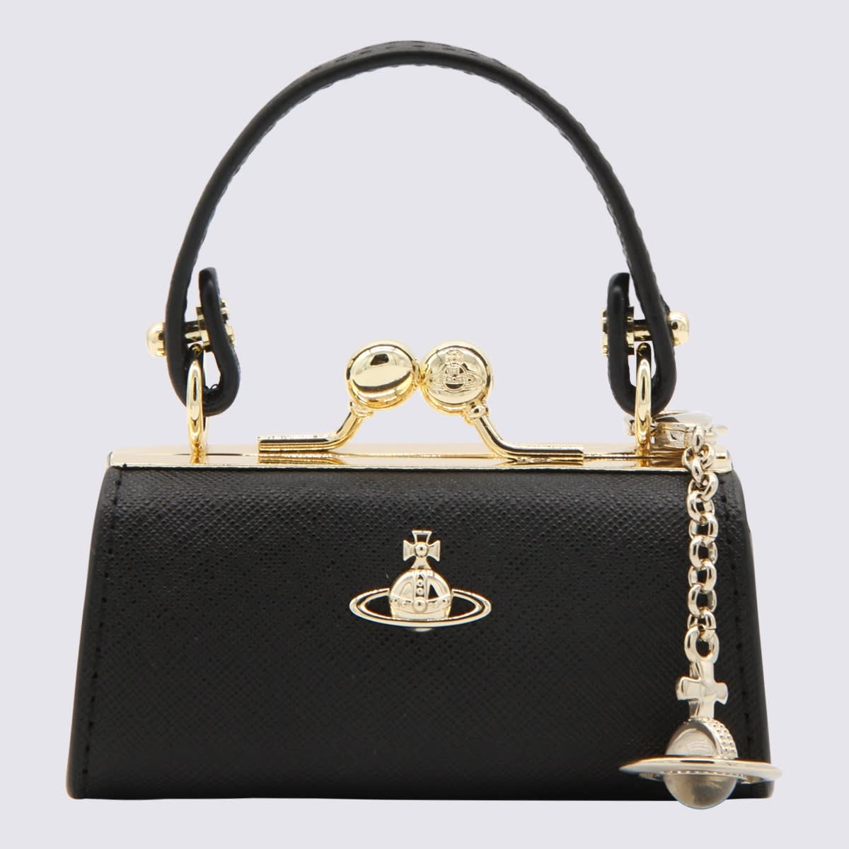 Vivienne Westwood Black Top Handle Bag