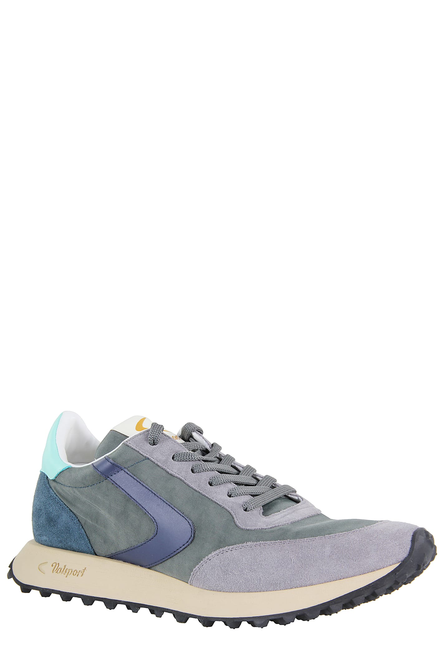 Valsport Suede Nylon Start Sneakers In Gray