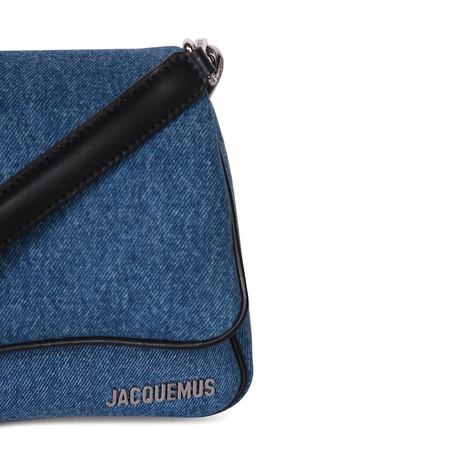 Shop Jacquemus Le Bambimou Denim Bag In Blue