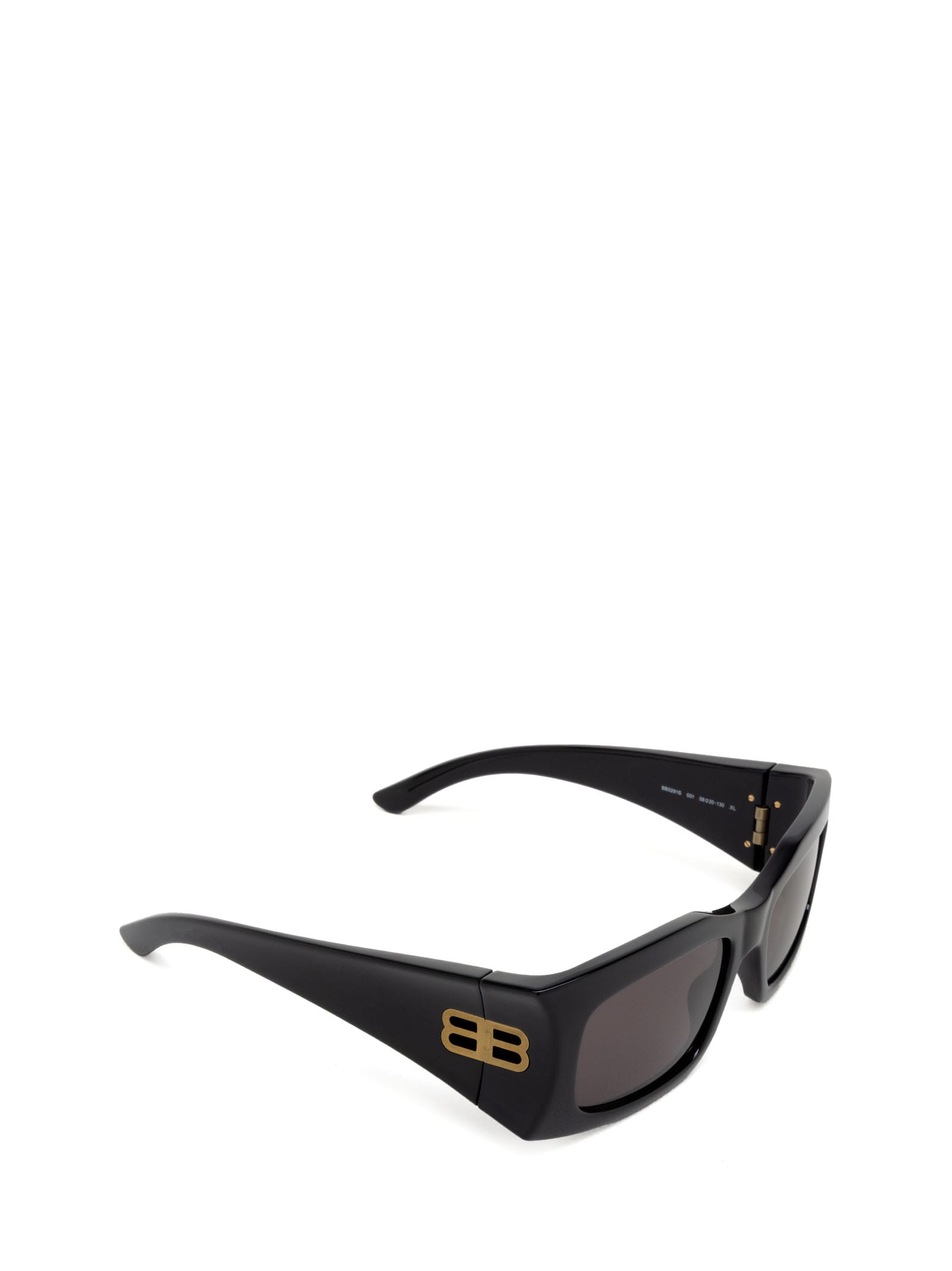 Shop Balenciaga Bb0291s Black Sunglasses