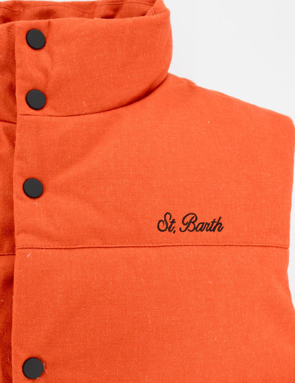 Shop Mc2 Saint Barth Gilet In Wool 81 Orange