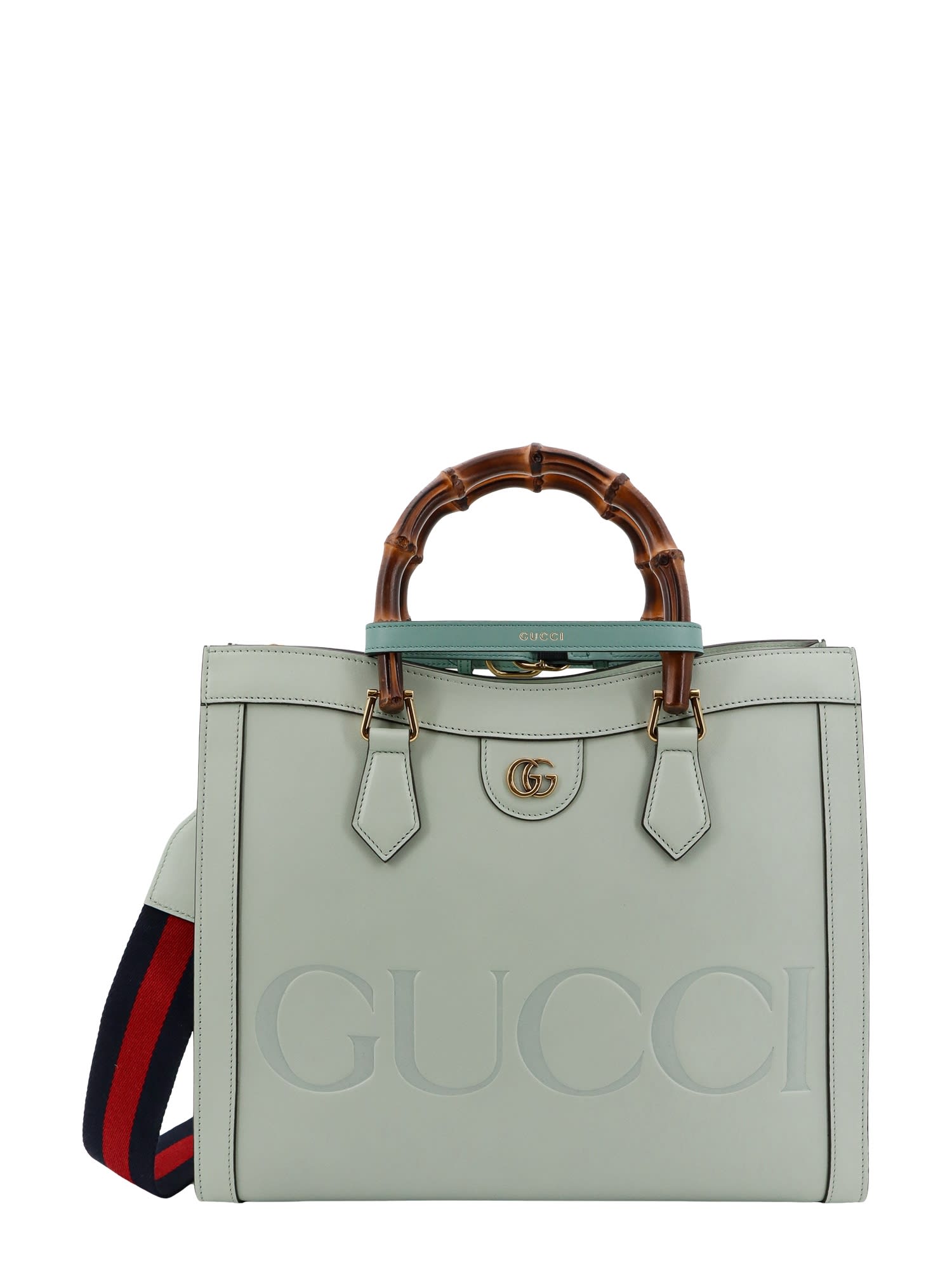Shop Gucci Diana Handbag In Green