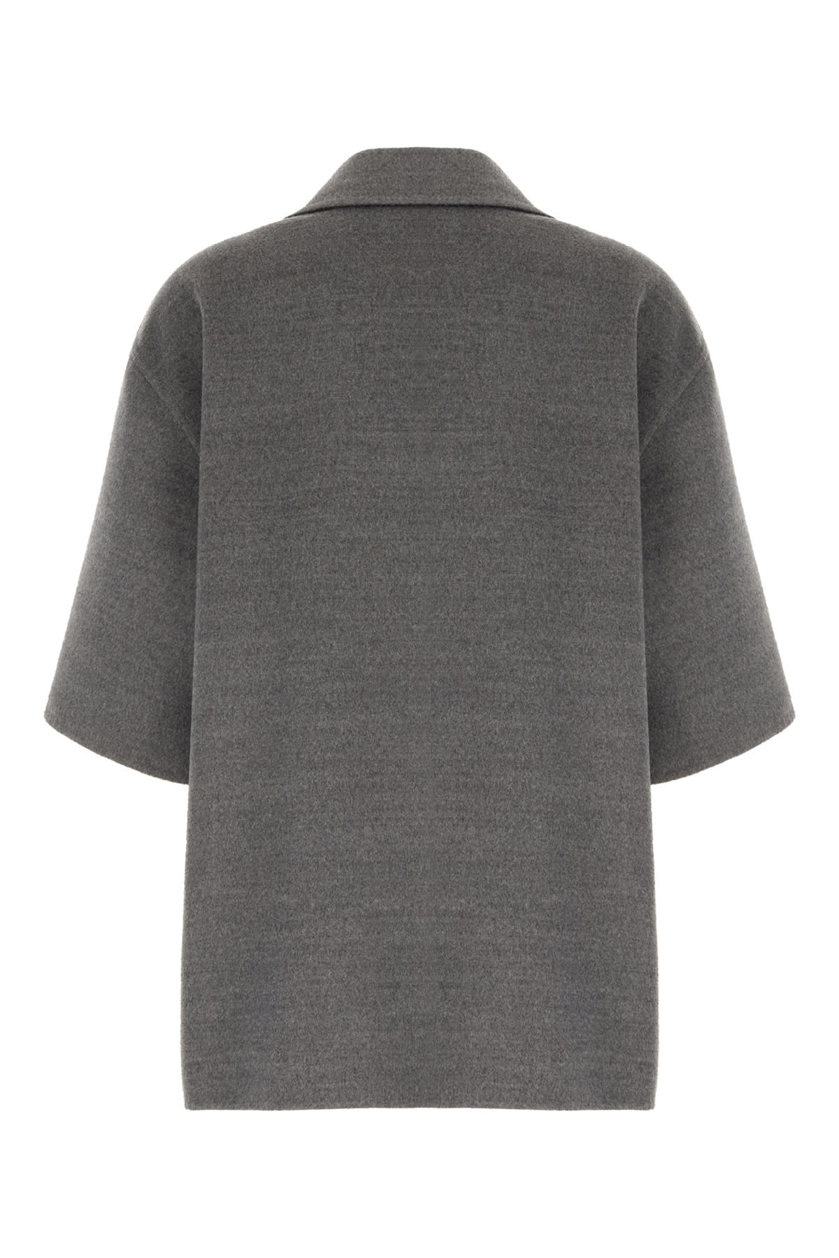 Fabiana Filippi Double Layer Shirt Jacket In Gray