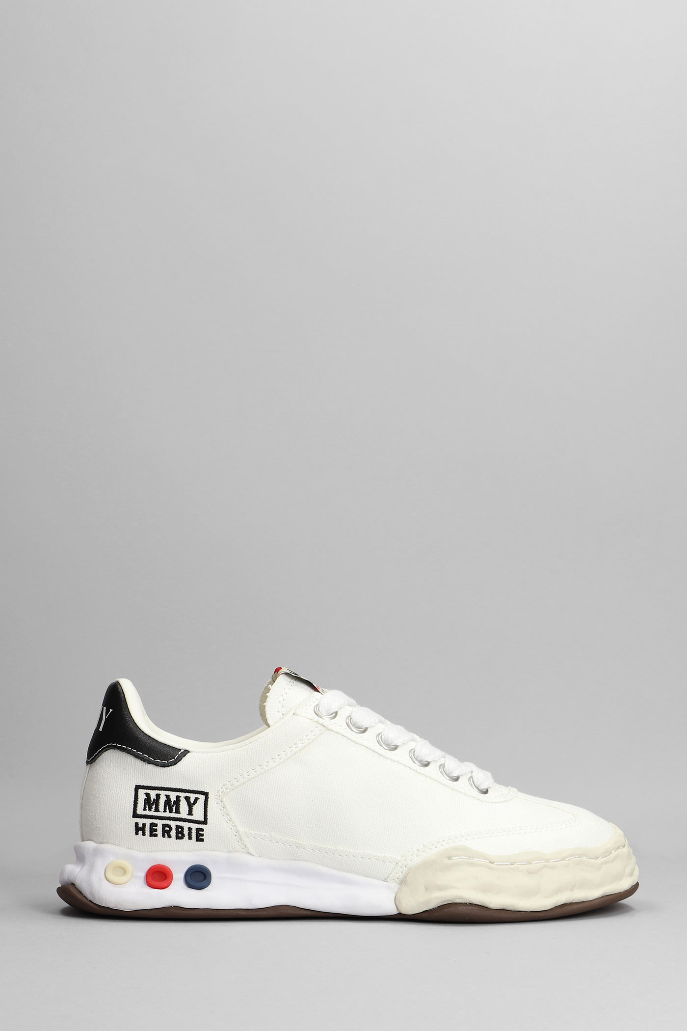 Mihara Yasuhiro Harbie Sneakers In White Cotton