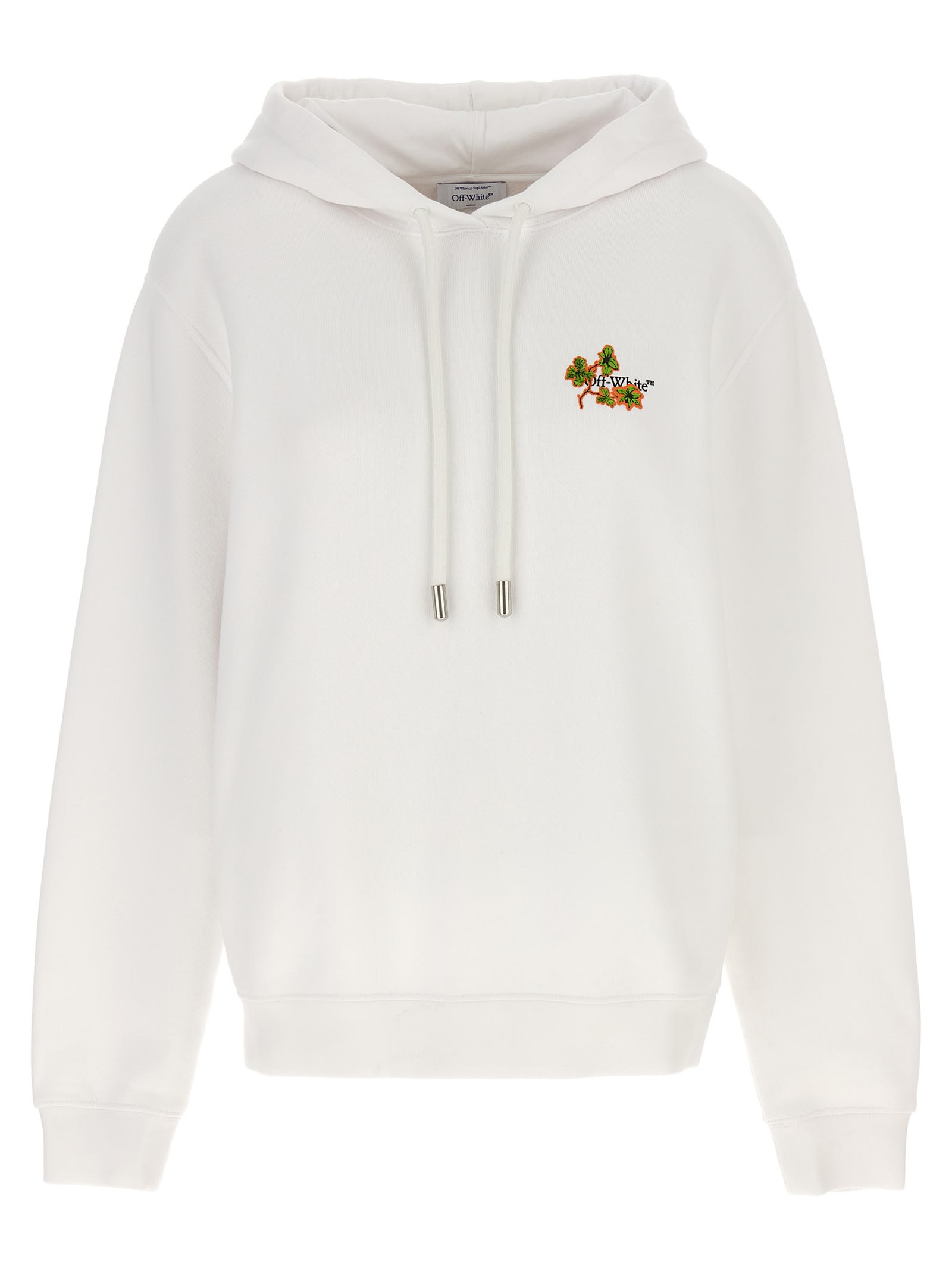 Shop Off-white Ramage Flower Arrow Hoodie In White