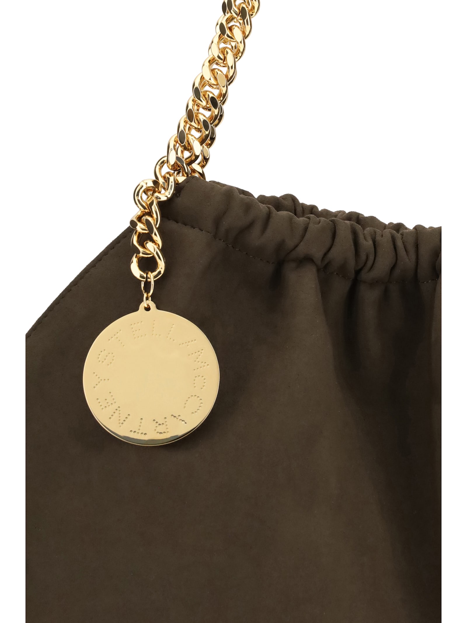 Stella Mccartney Brown Polyester Shoulder Bag In Brown