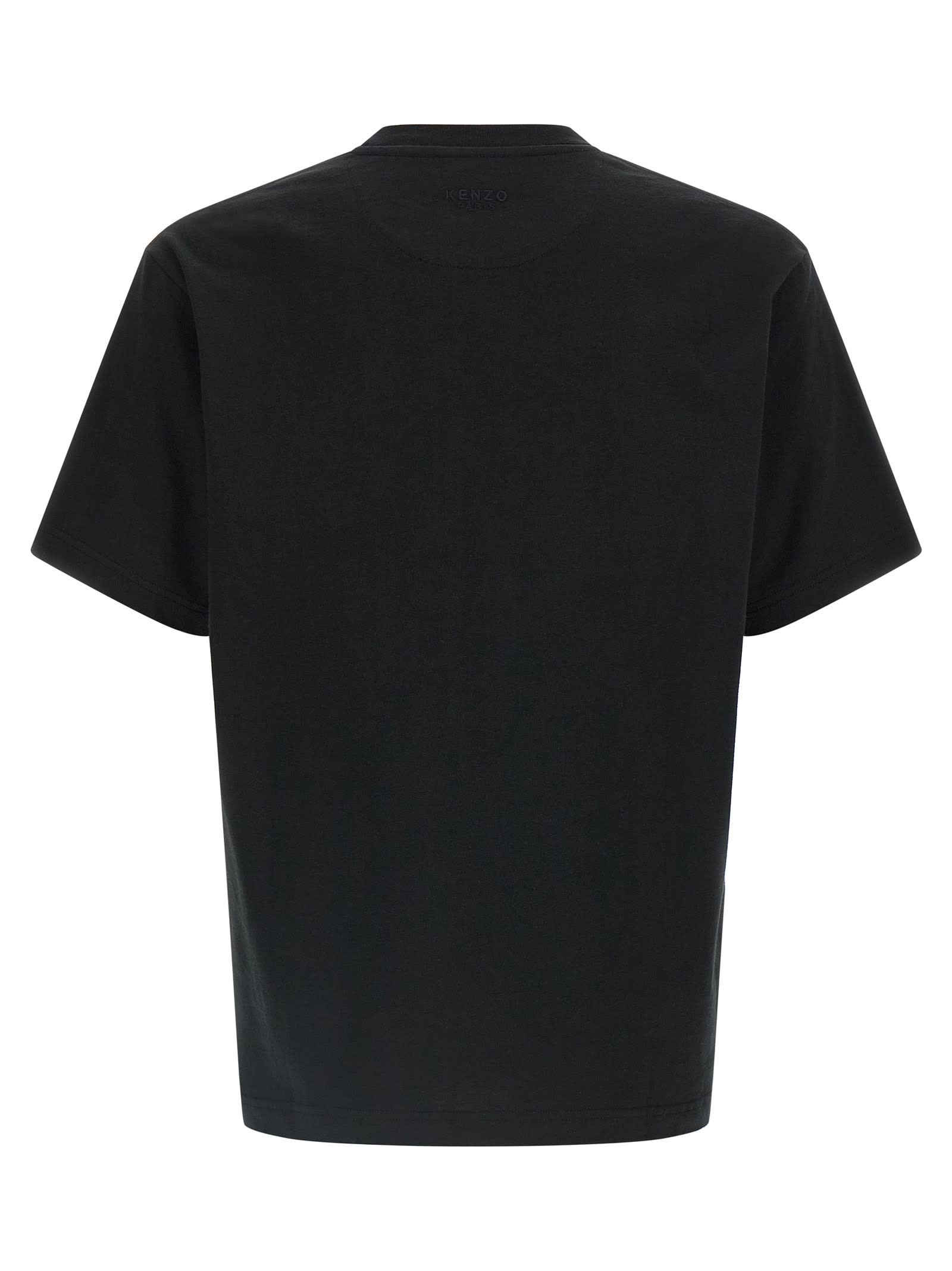 Kenzo Tiger Spirit Gots Crew Neck T Shirt In Black