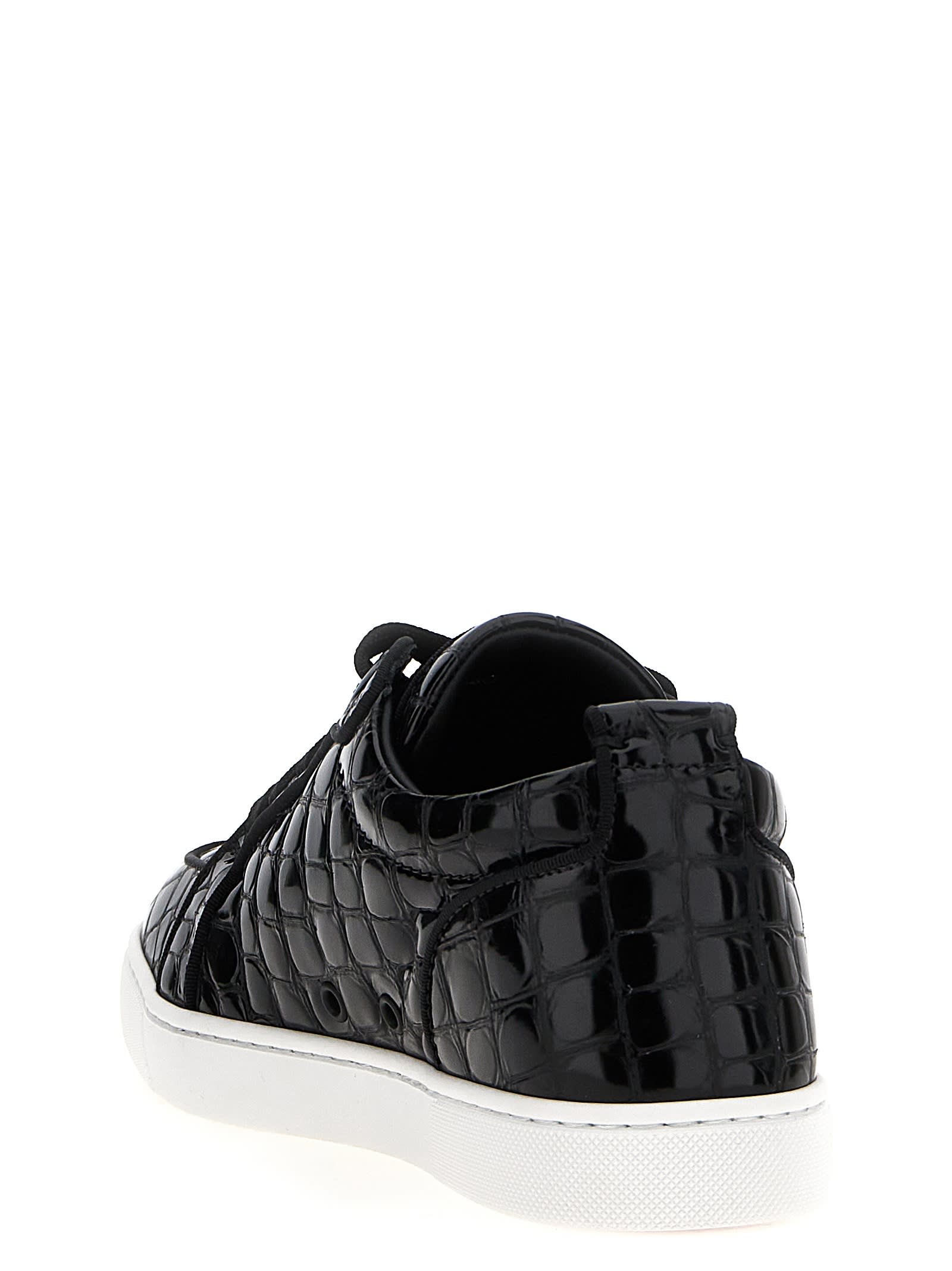 Shop Christian Louboutin Rantulow Orlato Flat Sneakers In Black