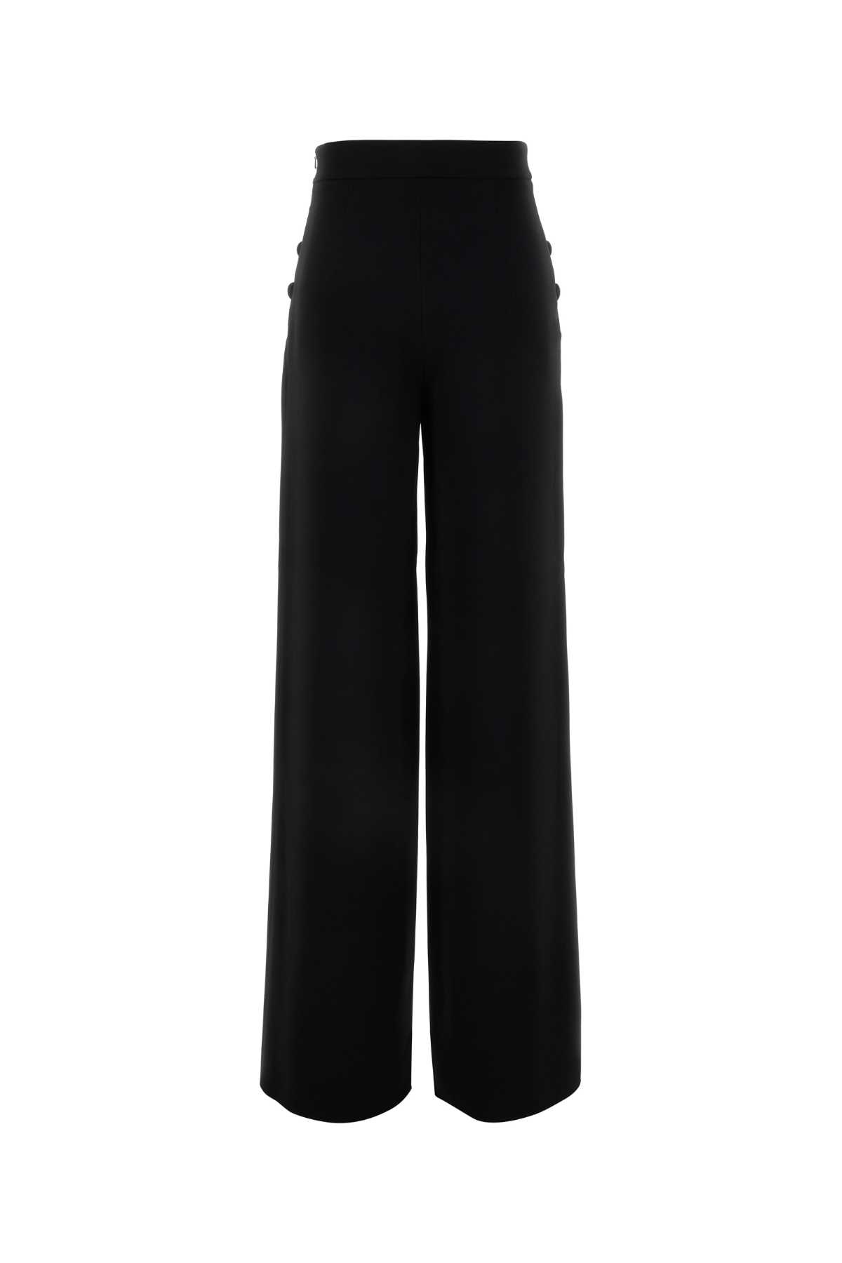 MAX MARA BLACK TRIACETATE BLEND RINA WIDE-LEG PANT 