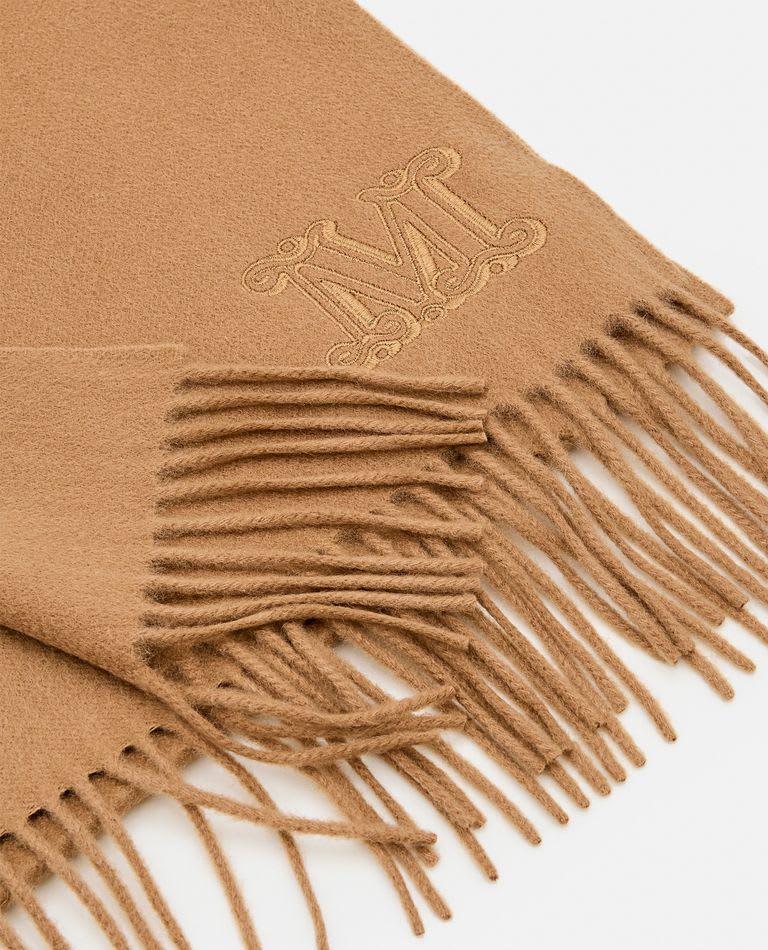 Shop Max Mara Wsdalia Scarf In Camel