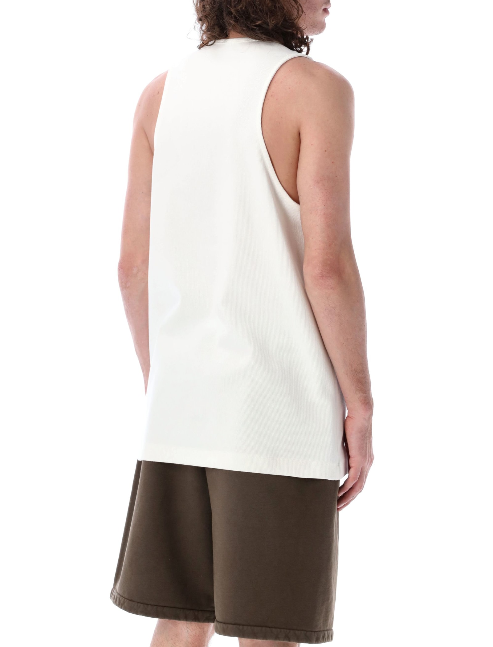 Shop Fear Of God Ribbed Tank Usa In White