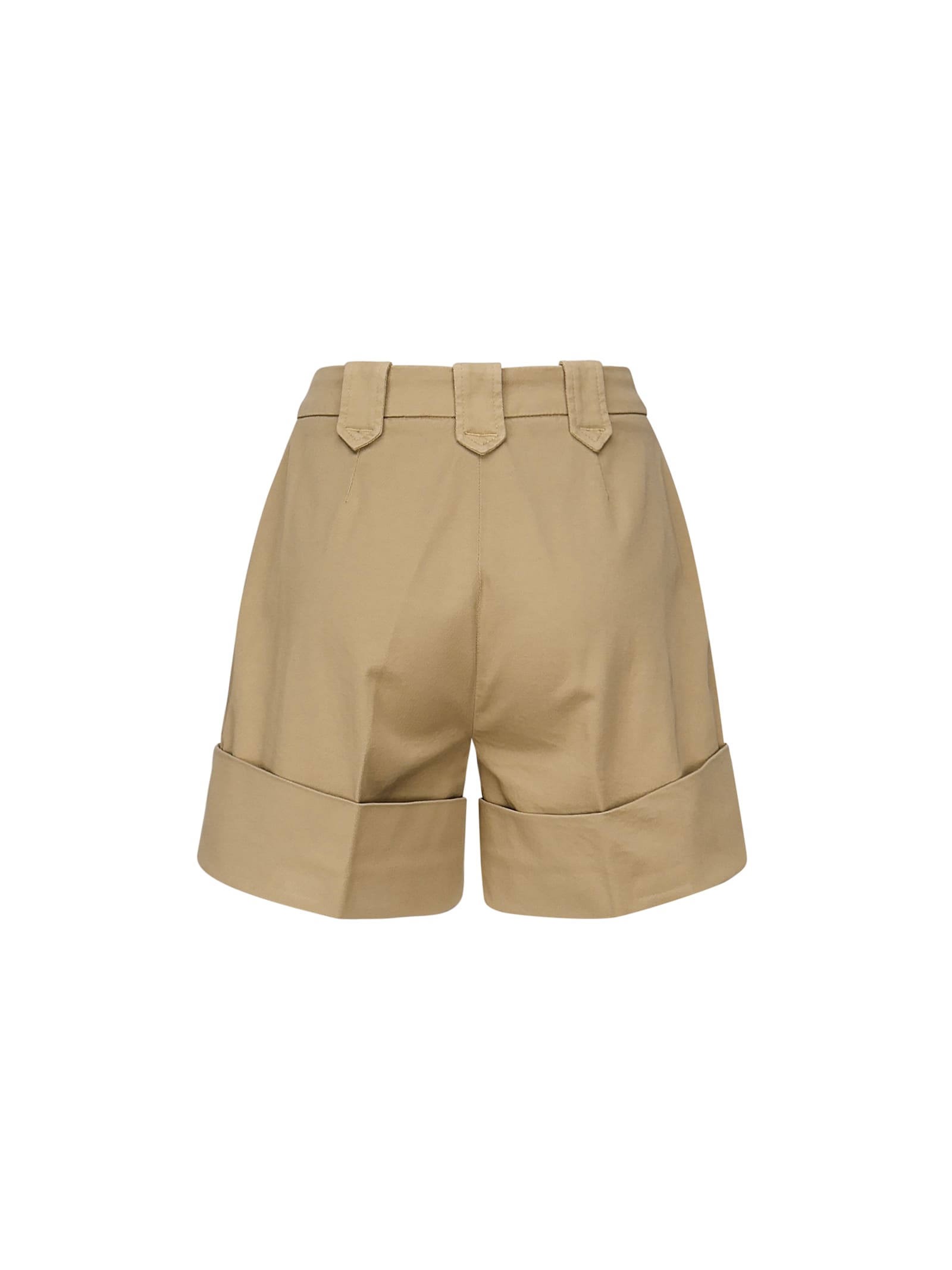 Fay Bermuda With Turn-up In Beige