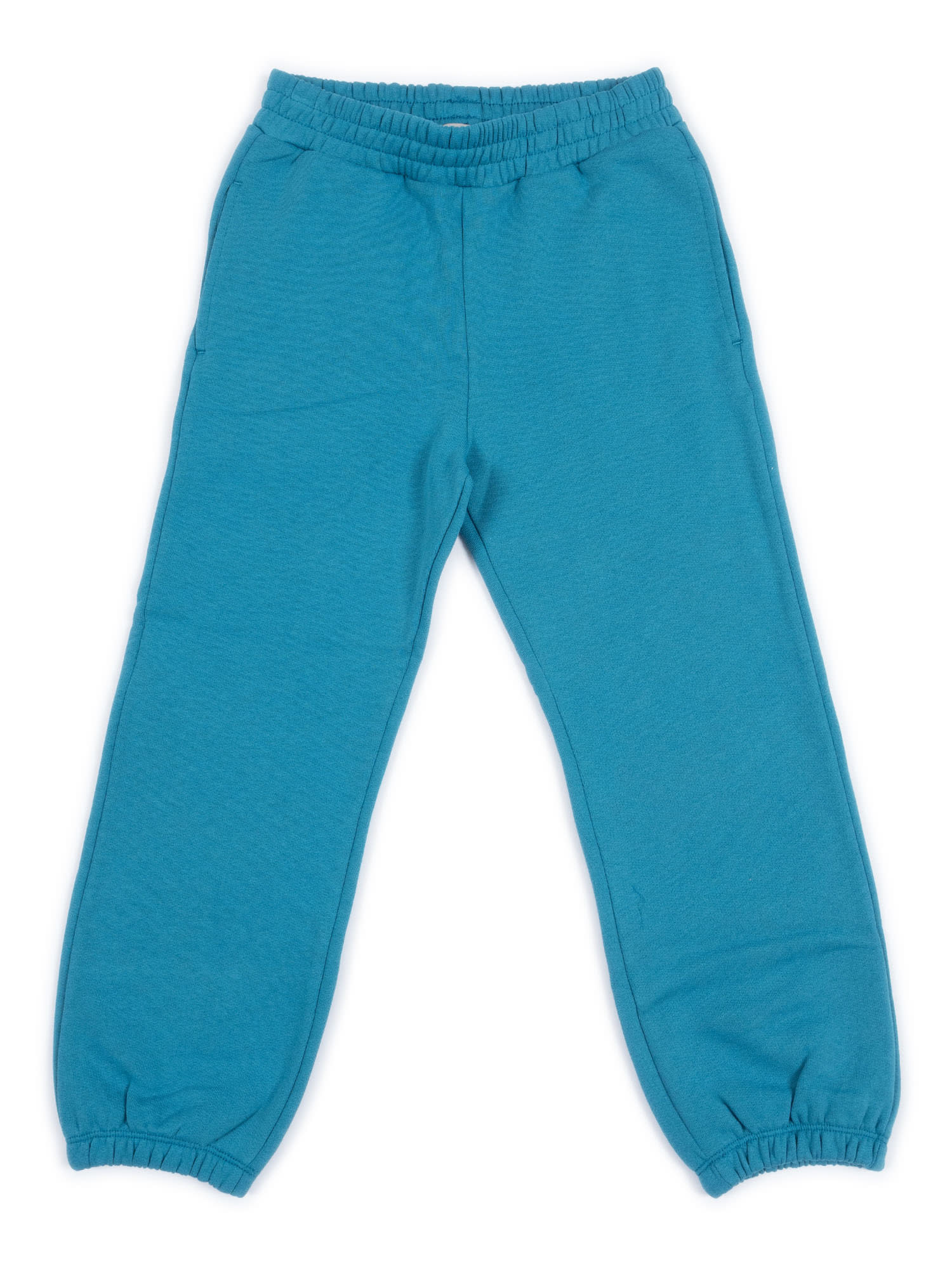 Stella Mccartney Cotton Graphic Sweatpants In Blue